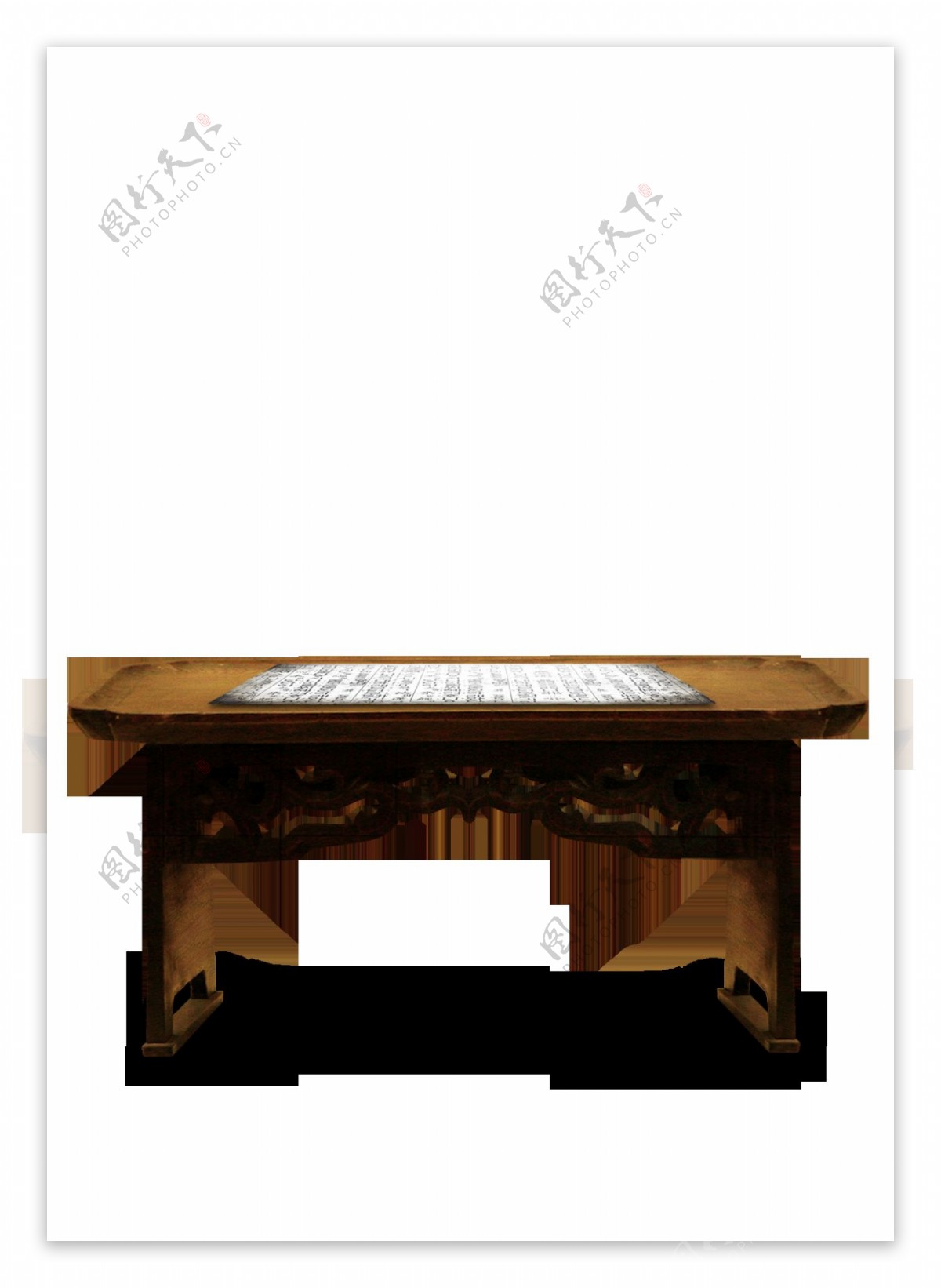 中式古代小桌子png元素