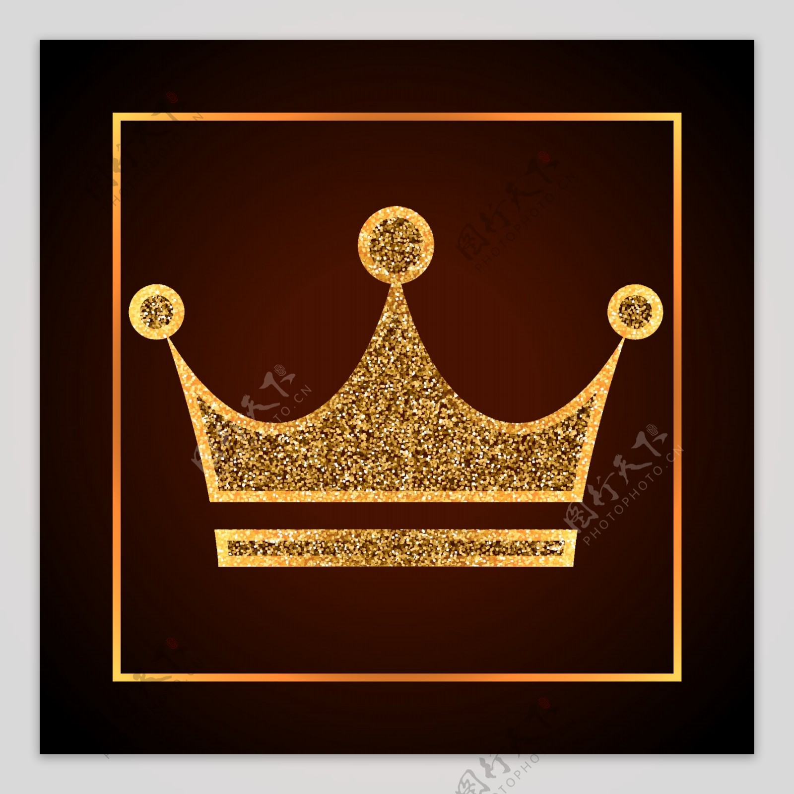 金色皇冠花纹图案图片素材免费下载 - 觅知网