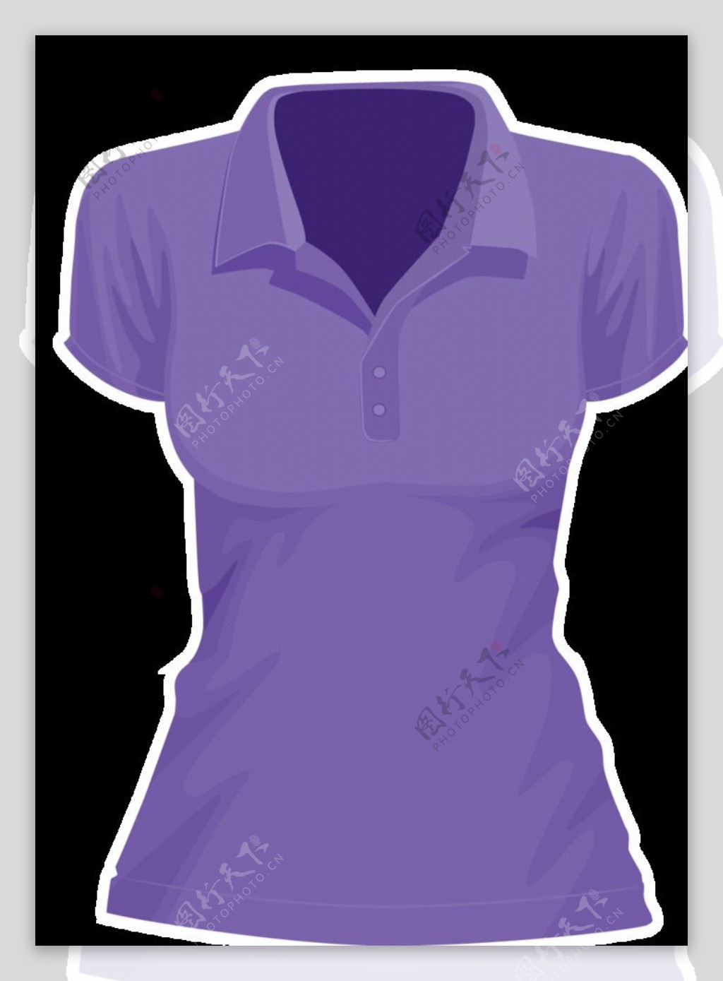 紫色女性恤衫
