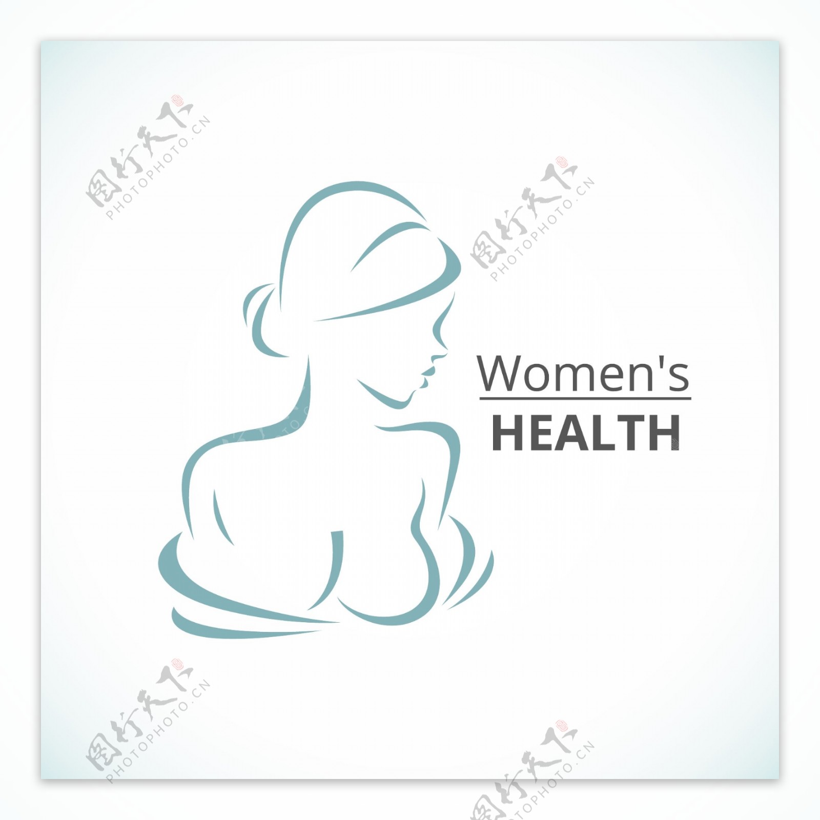 女性健康护理logo标志设计