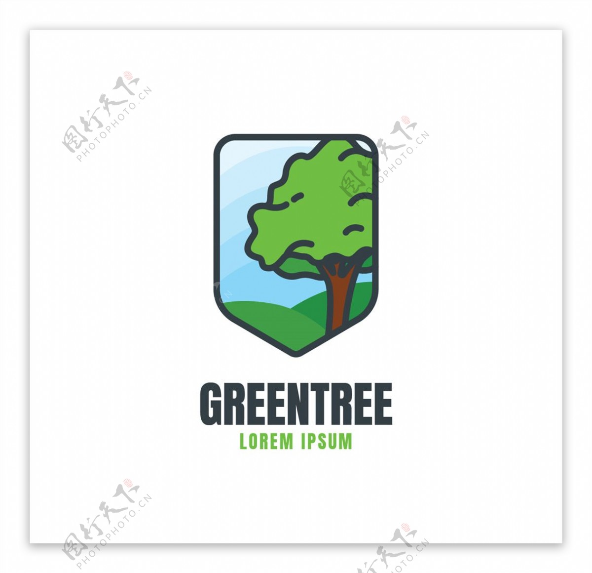绿树环保图标