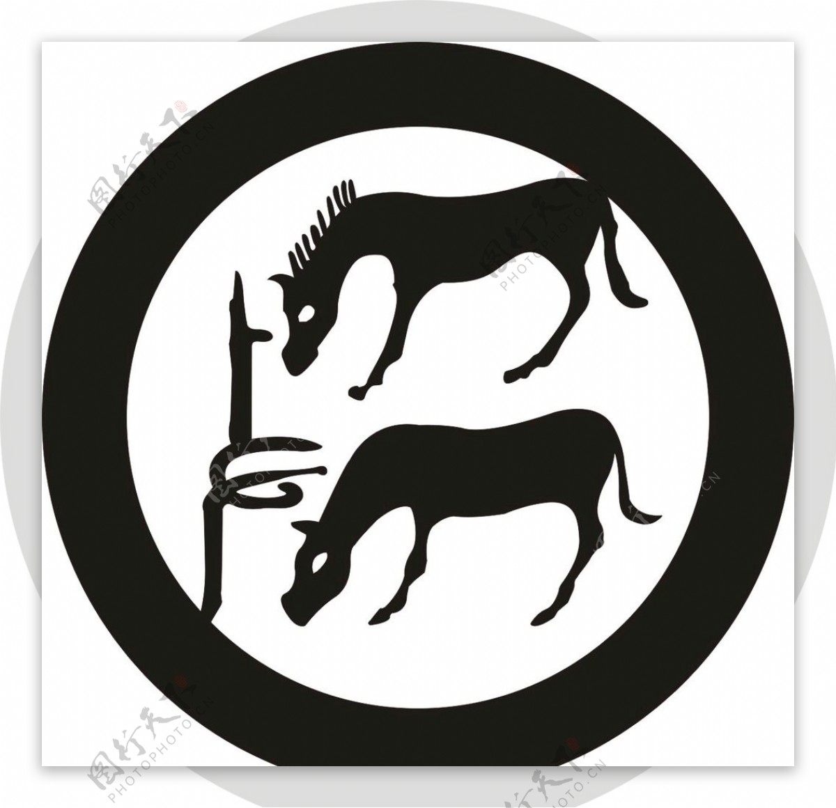 两匹马logo
