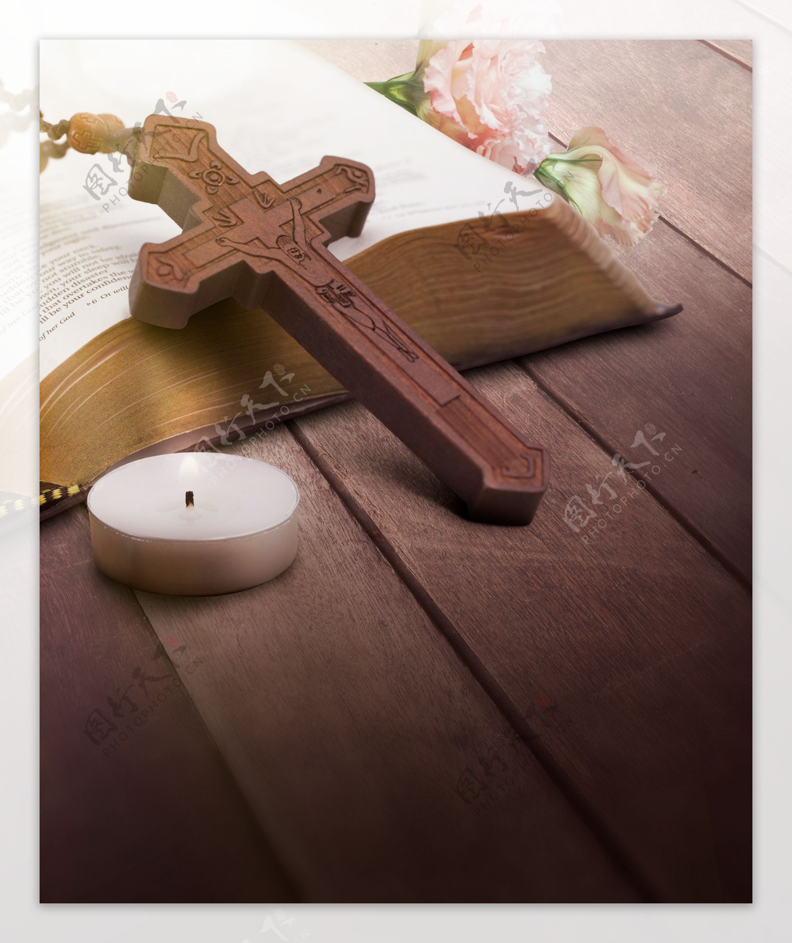 基督教十字架信仰背景素材