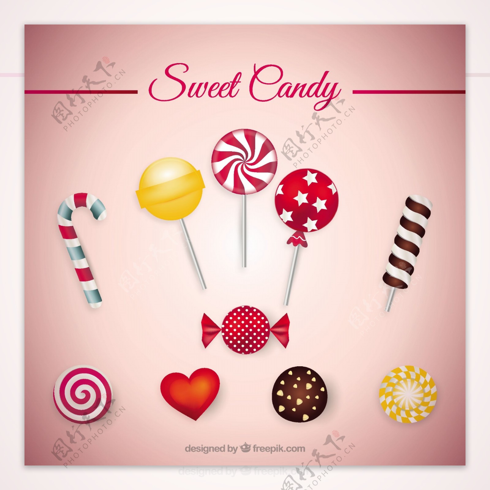 甜蜜的糖果图标