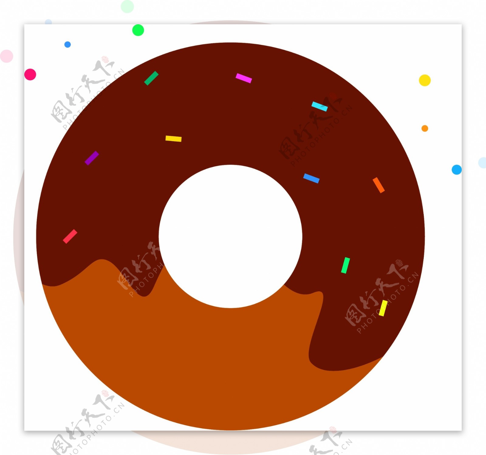 原创甜甜圈包矢量素材插画图元素
