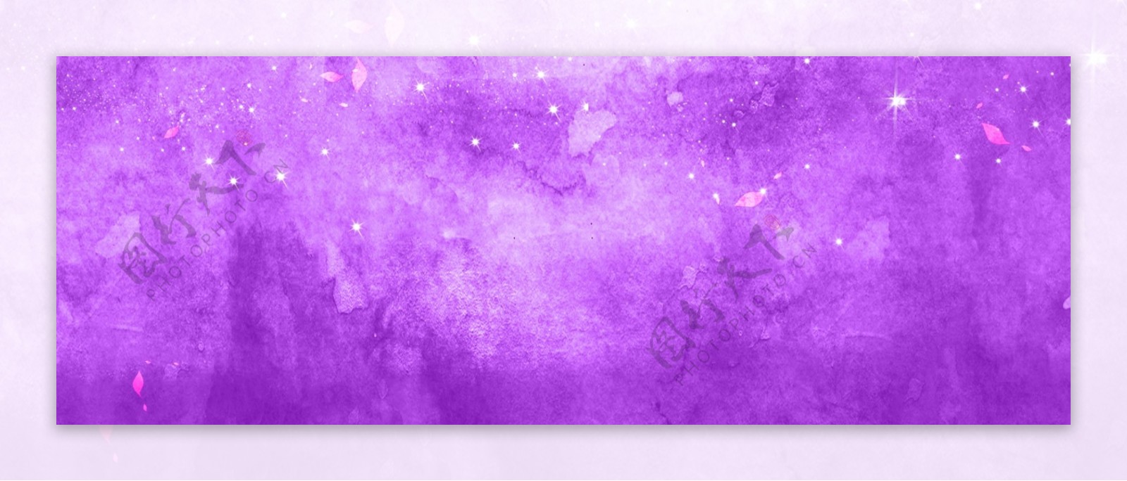 唯美纯色淡雅紫色小清新水墨水彩原创背景