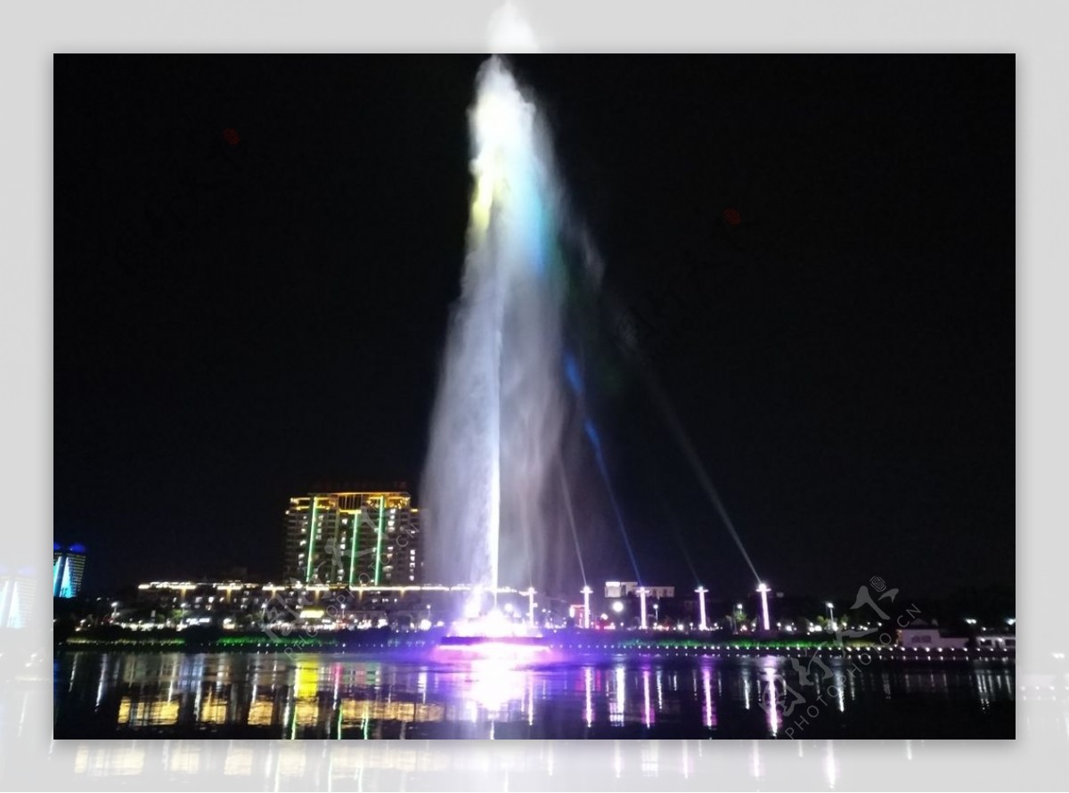东江夜景音乐喷泉