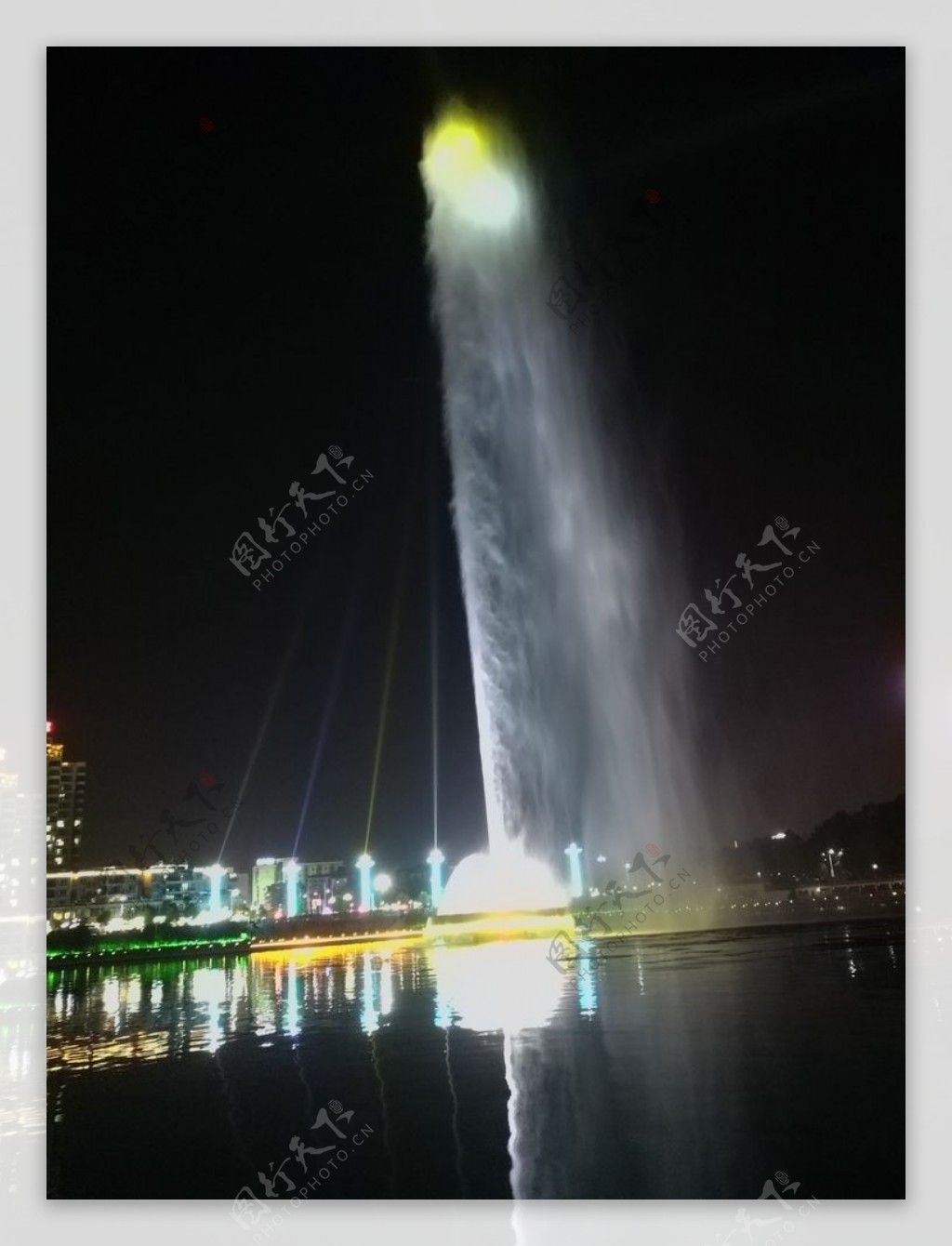 河源夜景音乐喷泉