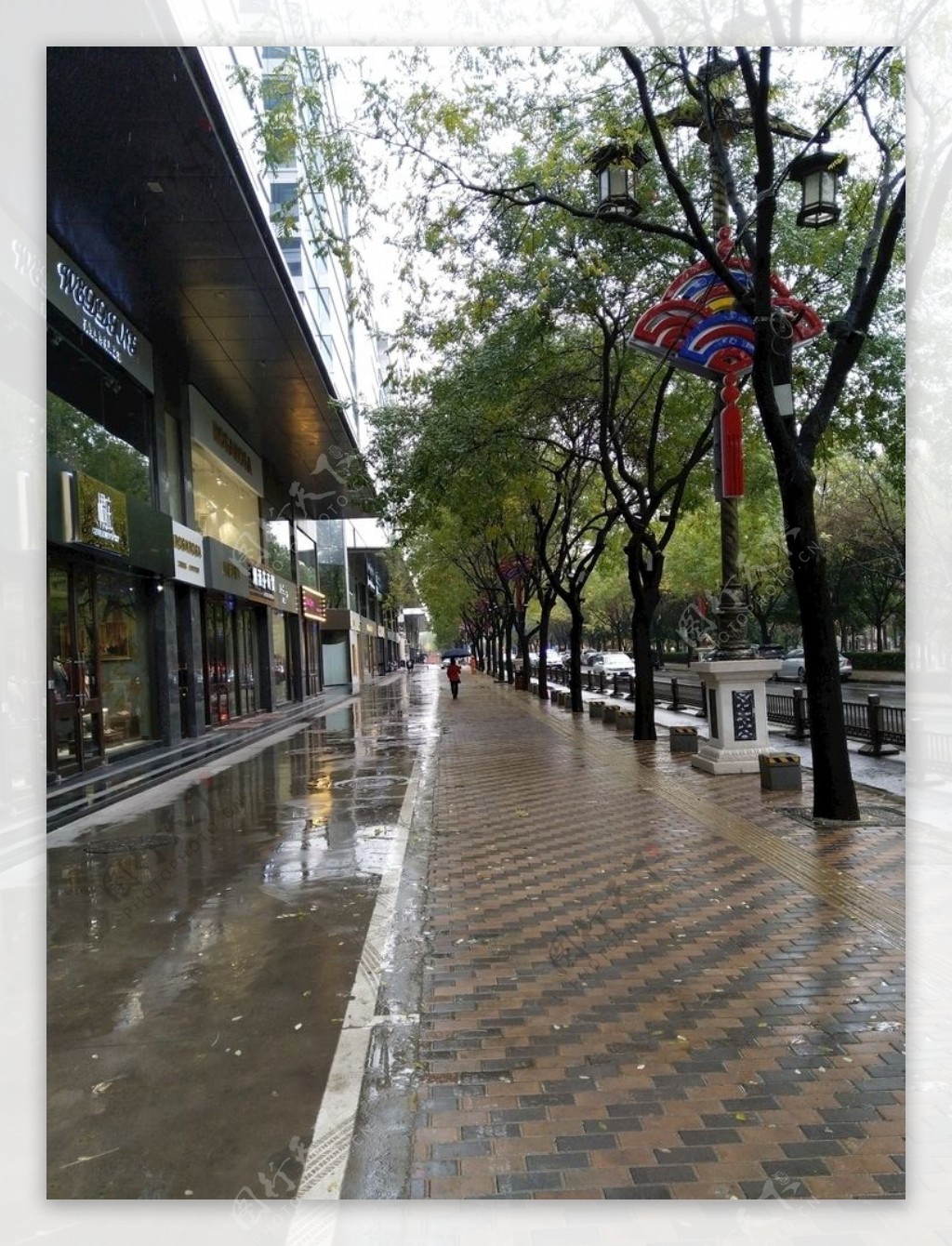 雨天的街道风景