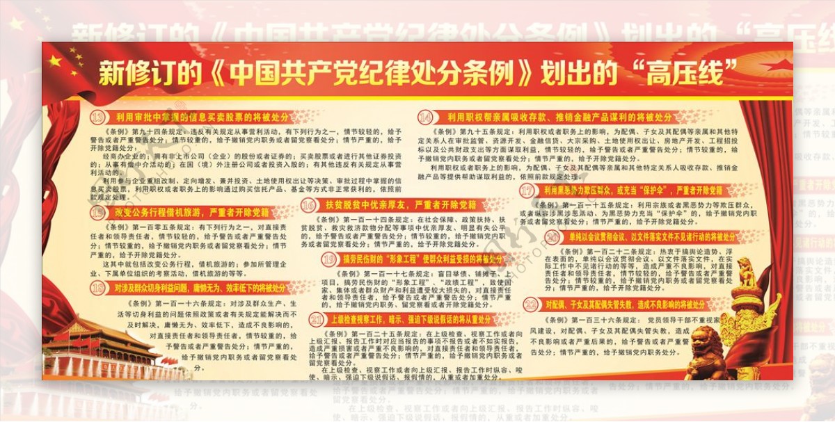 新修订中国纪律处分条例