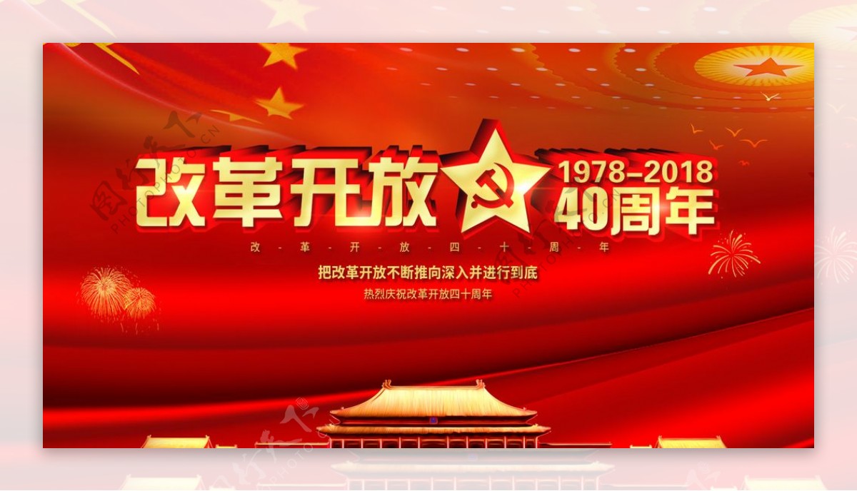 热烈庆祝改革开放四十周年