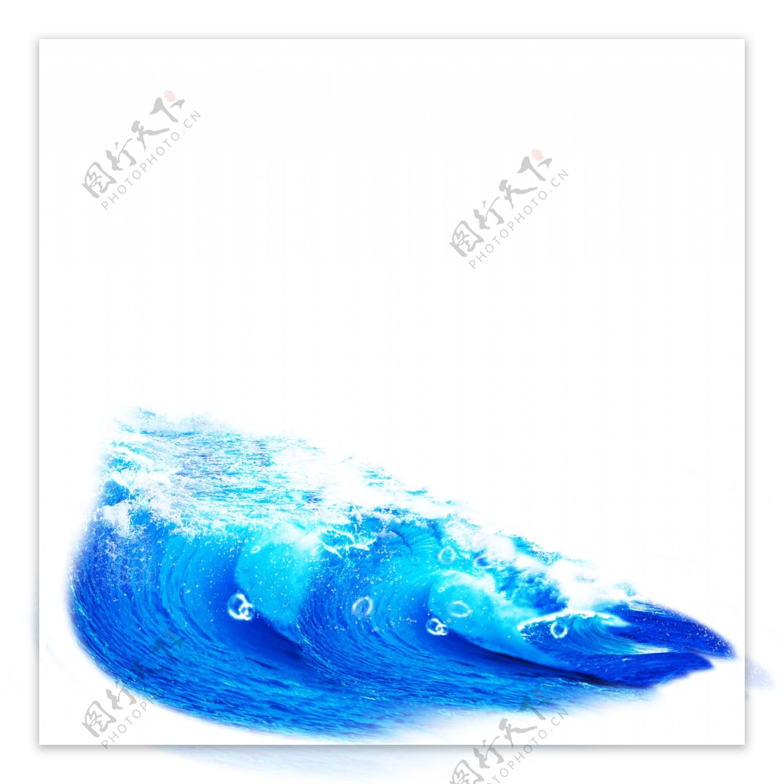 蓝色大海海浪元素
