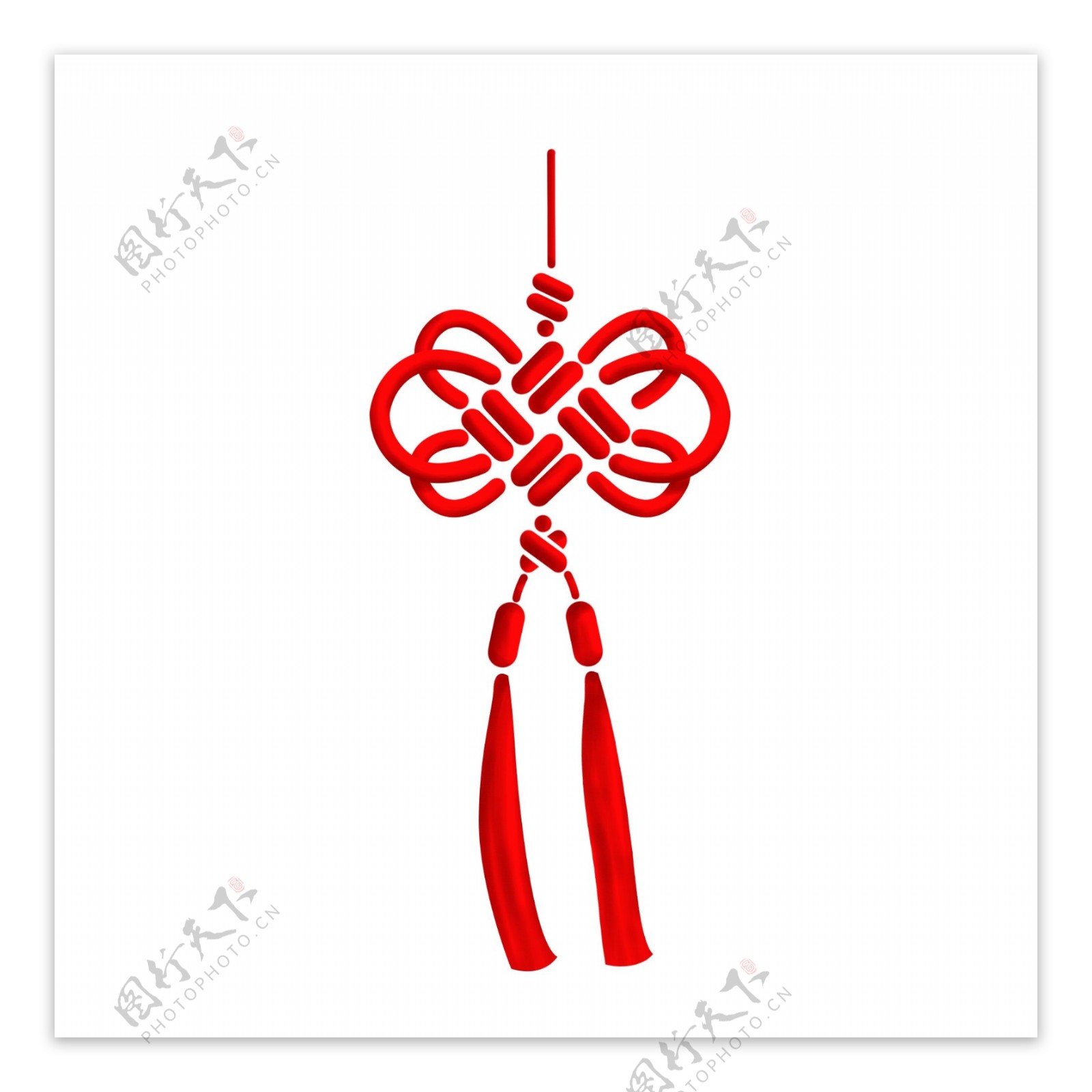 中国结传统红色四方结吊饰