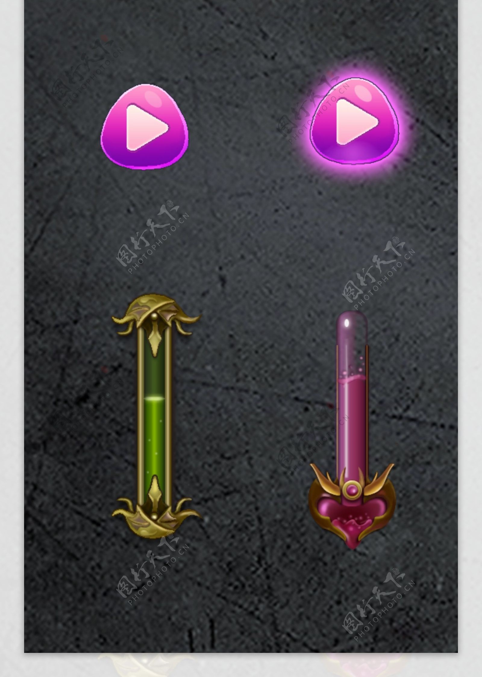 彩色立体游戏icon分层素材