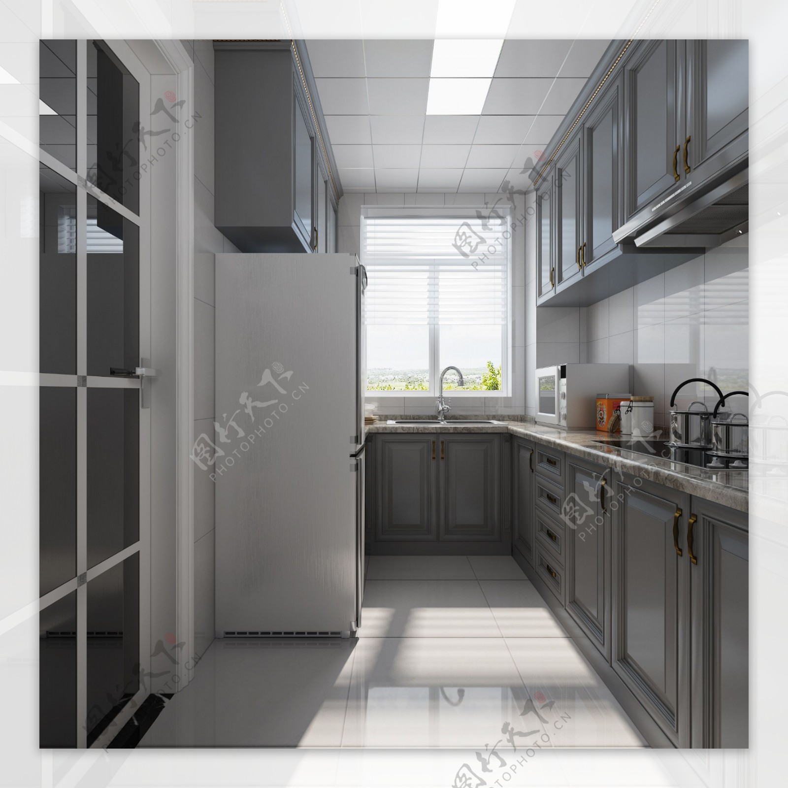 厨房橱柜3D模型