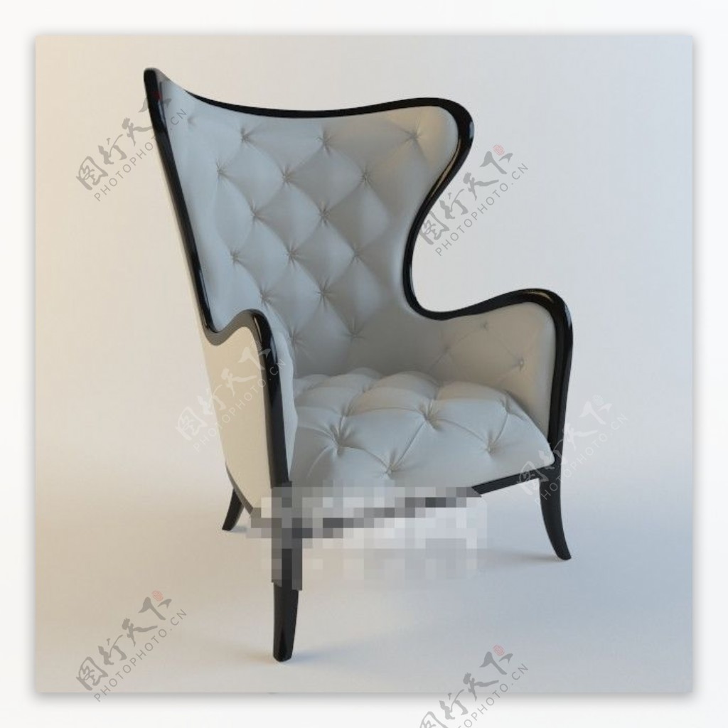 个性高端舒适欧式风格单人沙发素材