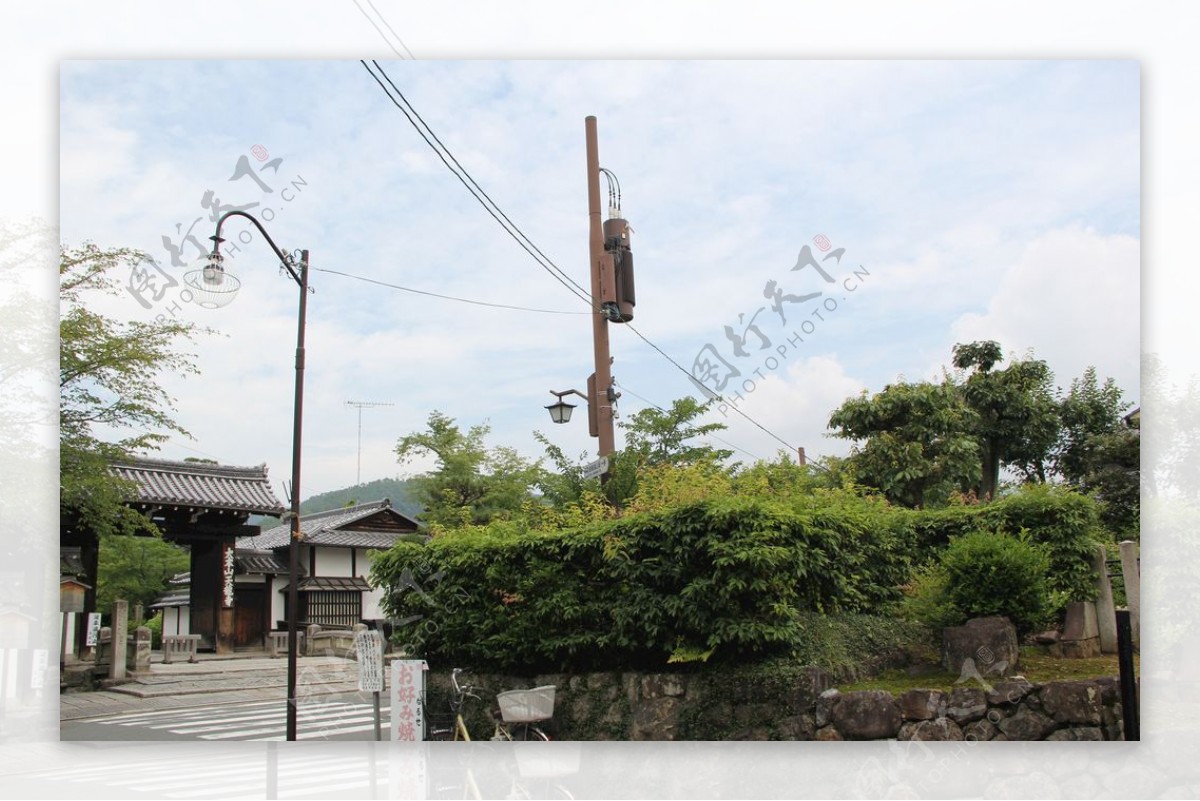 日本摄影素材复古小镇街道