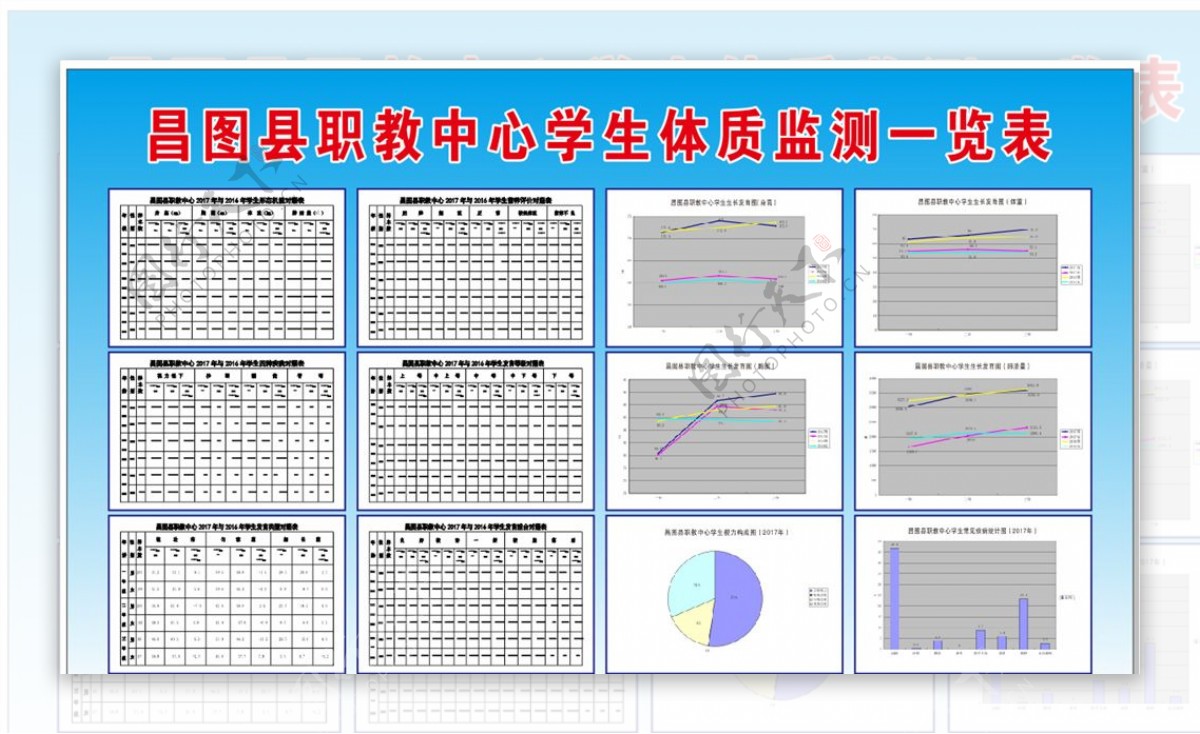 学校学生体质检测一览表