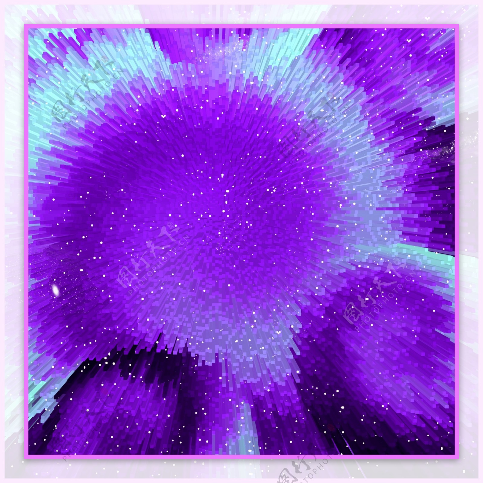 原创3D放射紫色渐变漩涡背景