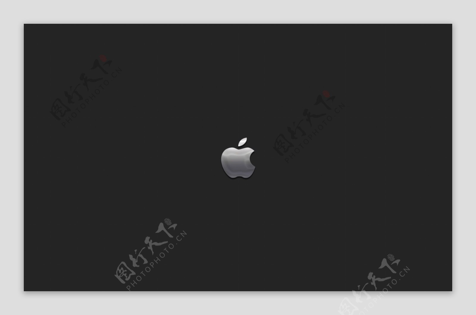 简约的商务黑色苹果背景桌面