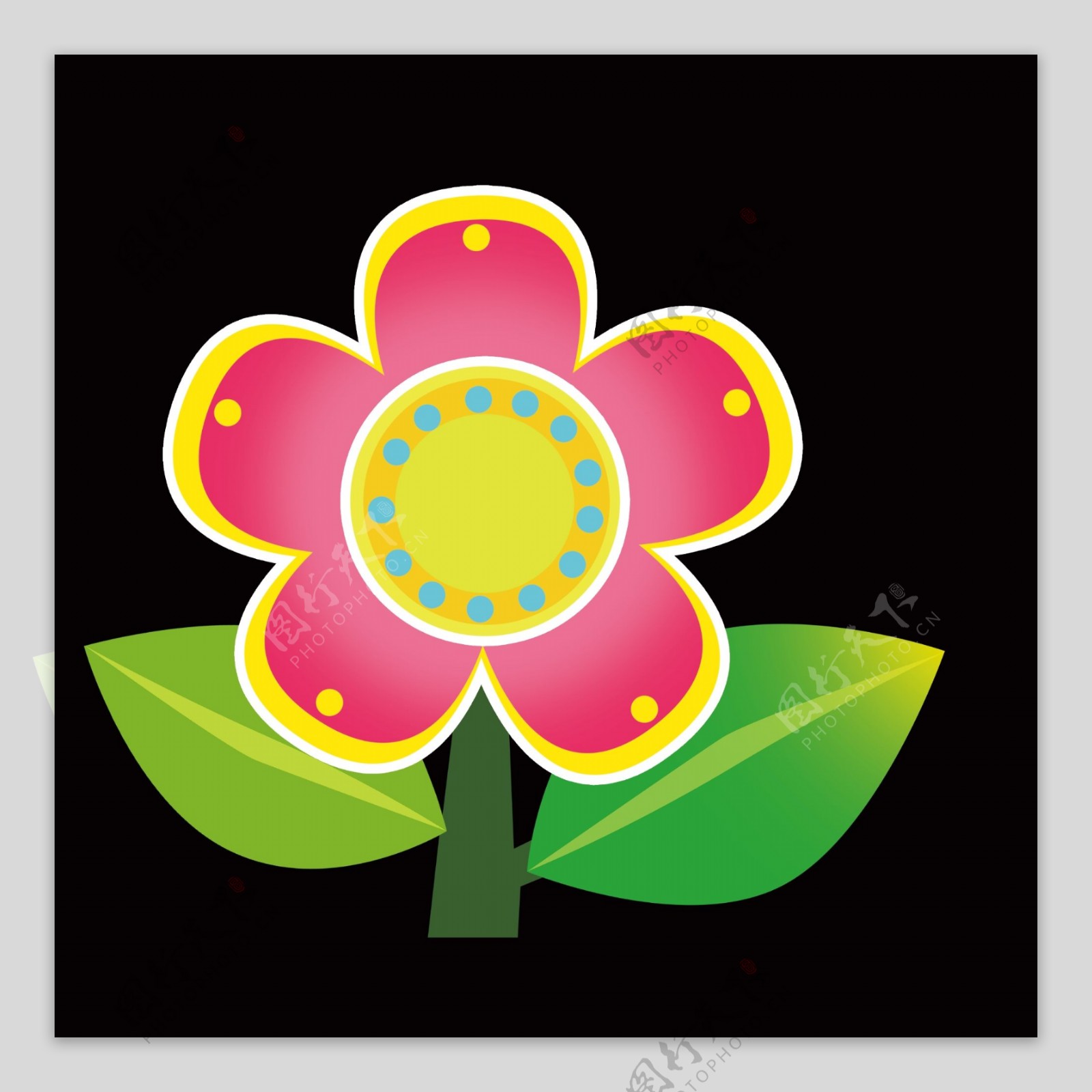 鲜花花草植物春天春季清新卡通花朵小花图片素材免费下载 - 觅知网