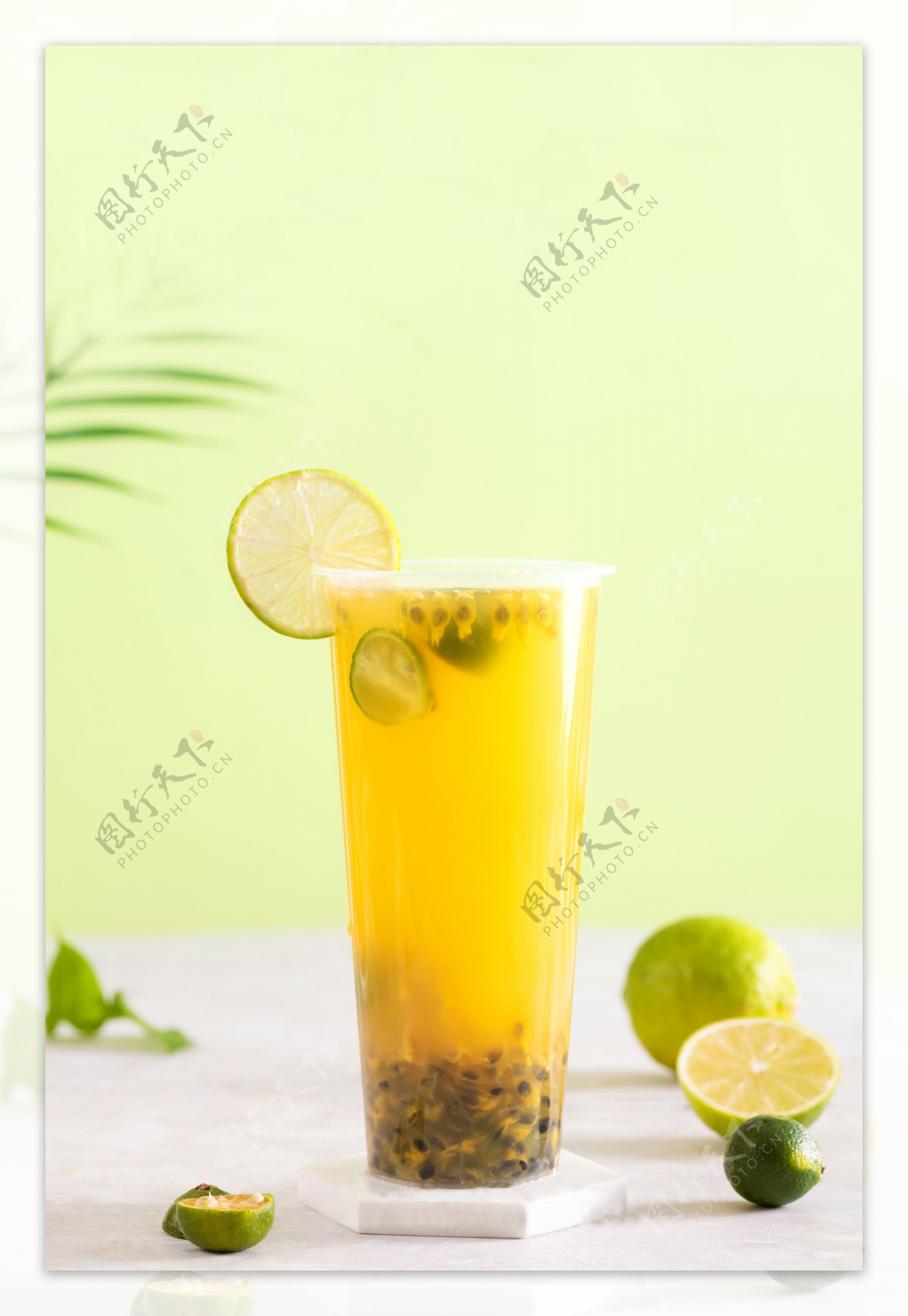 柠檬百香果果茶