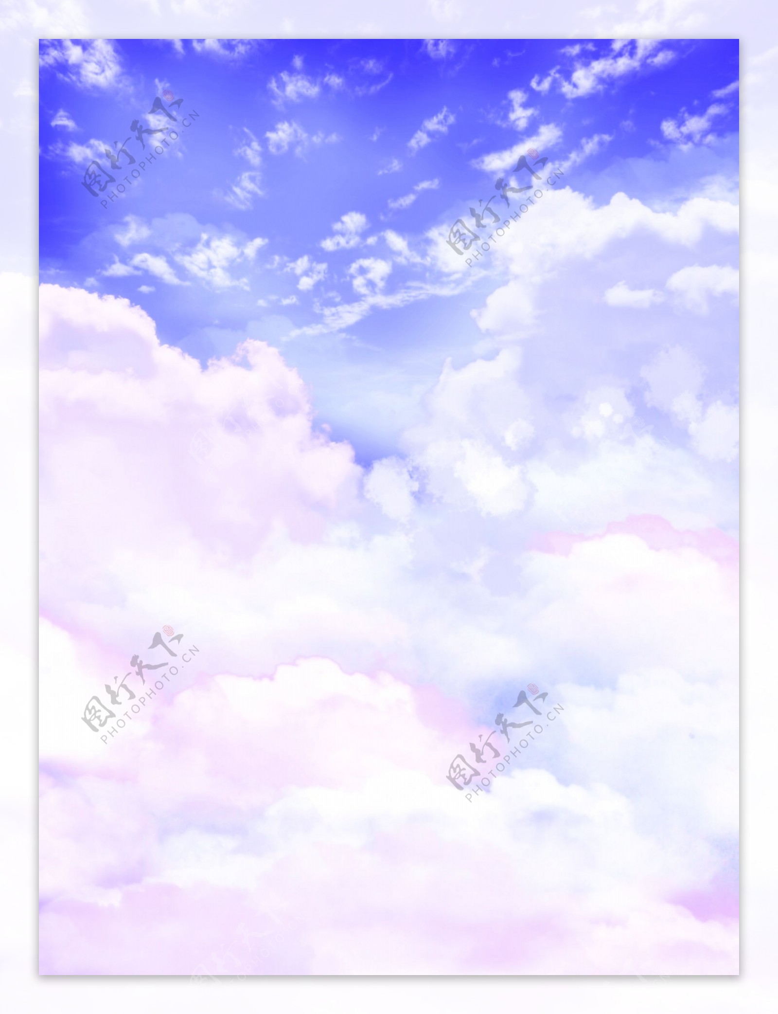 粉红色手绘云朵背景图片素材-编号28382810-图行天下