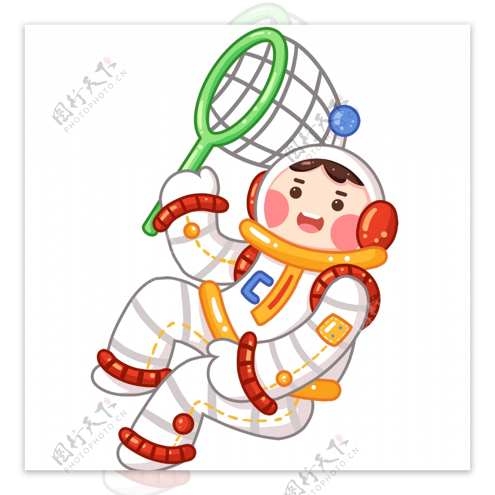 卡通可爱太空人人物设计
