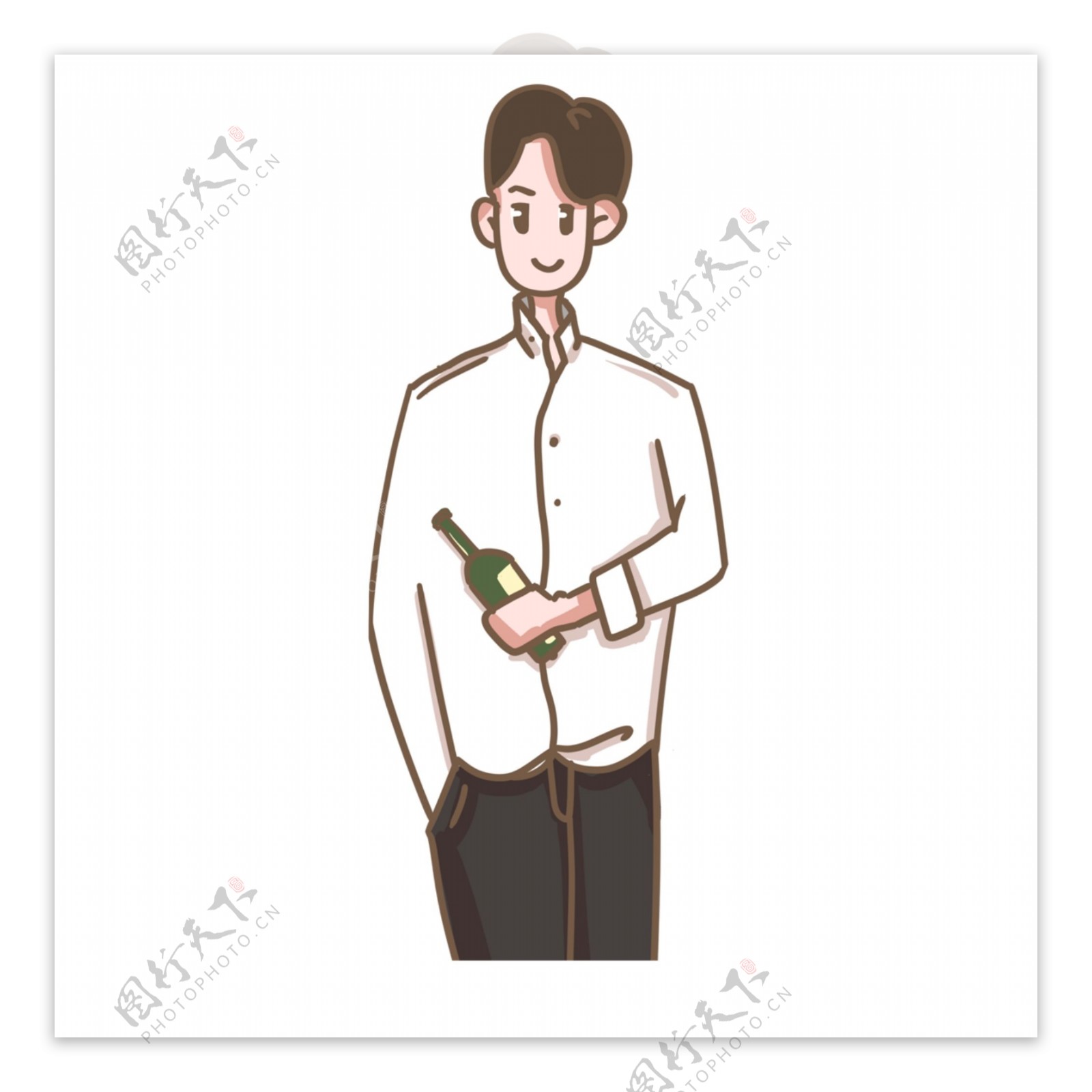 手绘插图的字符喝漫画图片素材-编号32153849-图行天下