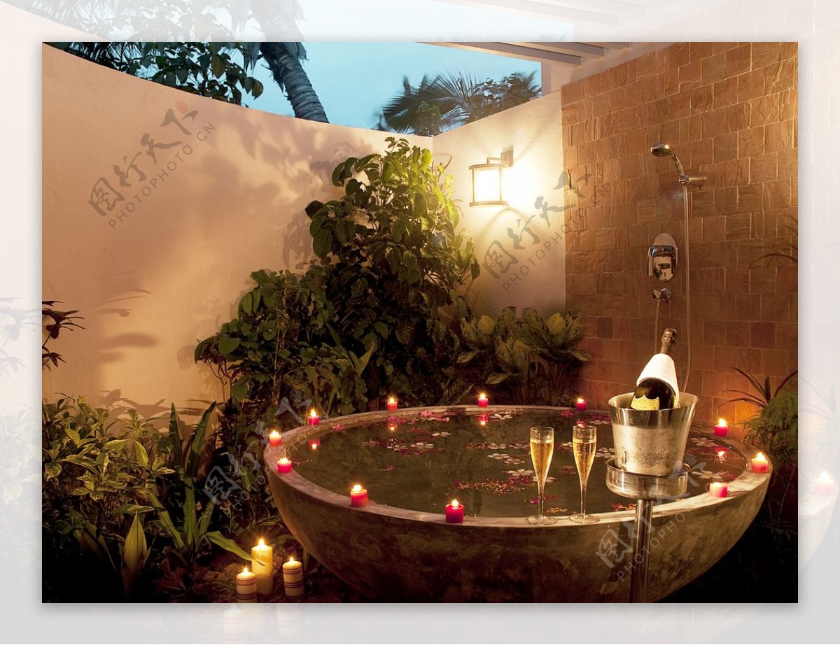 马尔代夫格兰德岛度假村浴缸