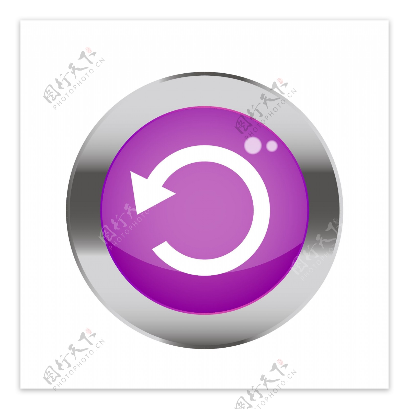 紫色金属旋转按钮