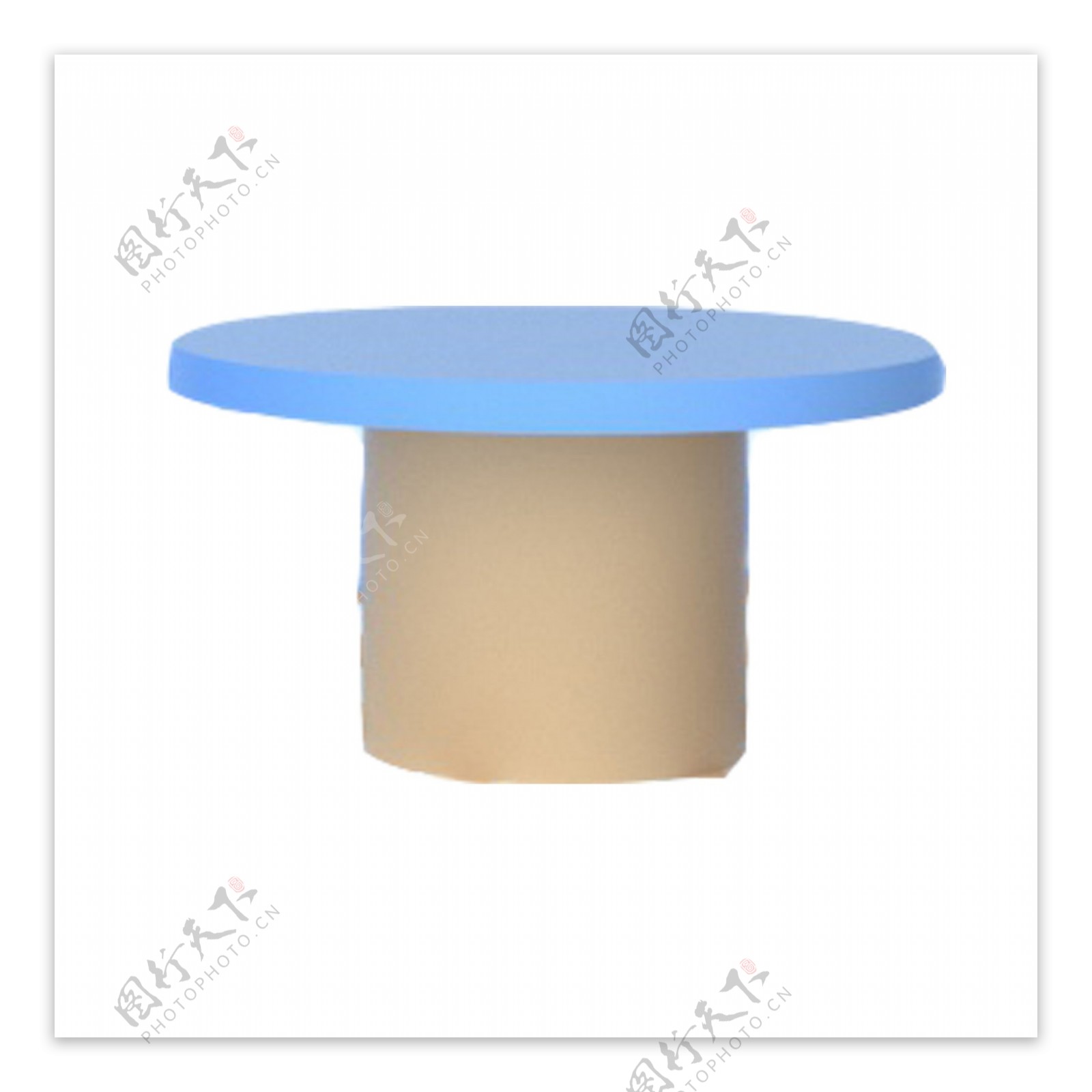 圆形蓝色桌子下载