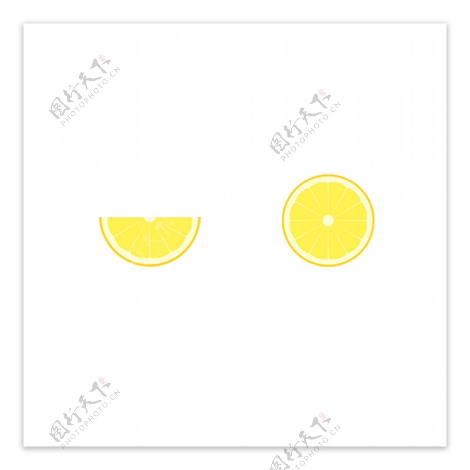夏季暑假柠檬水果矢量