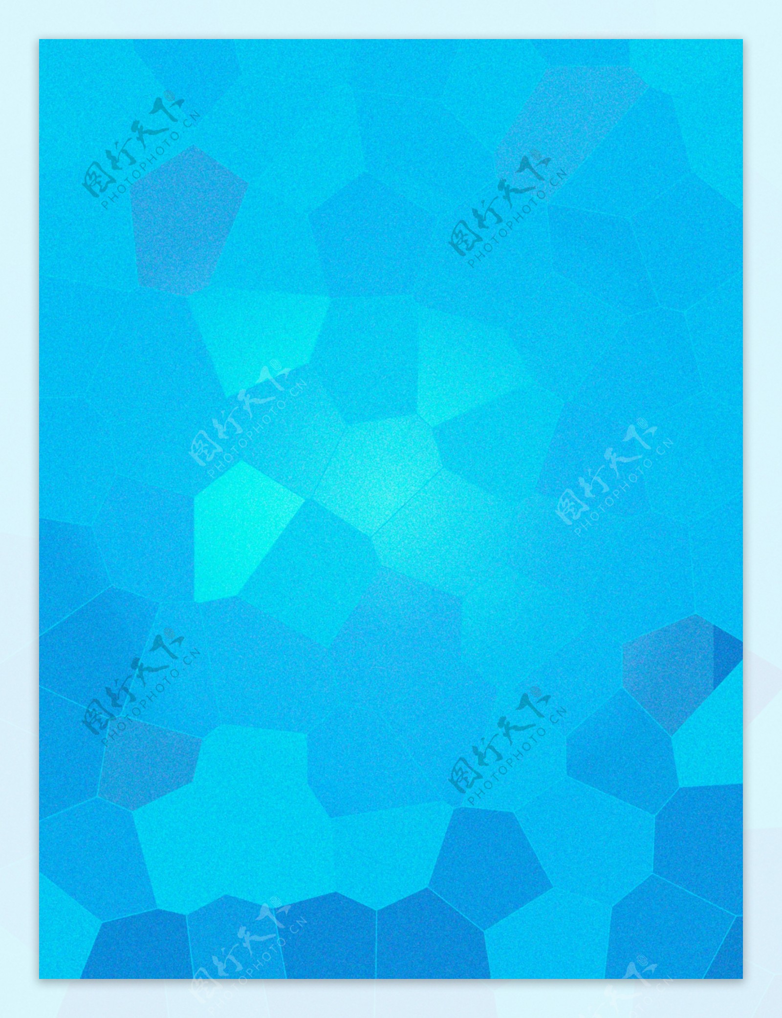 原创几何底多边形蓝色颗粒感背景素材