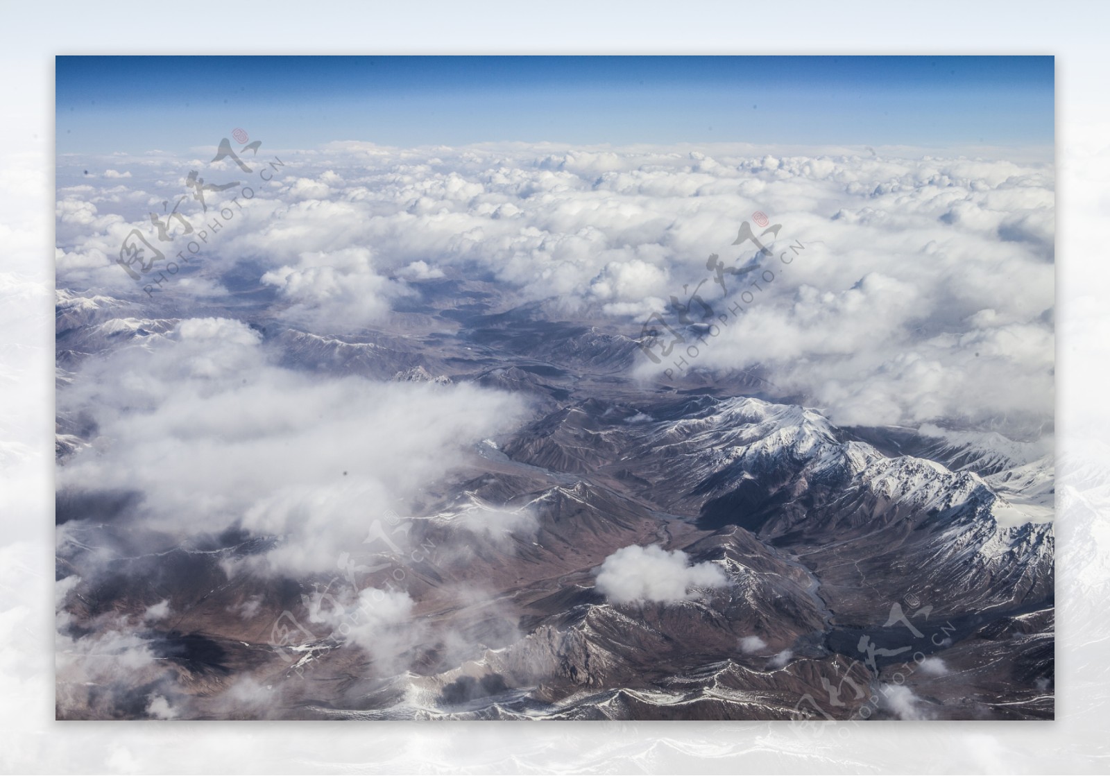西藏航拍风景摄影图