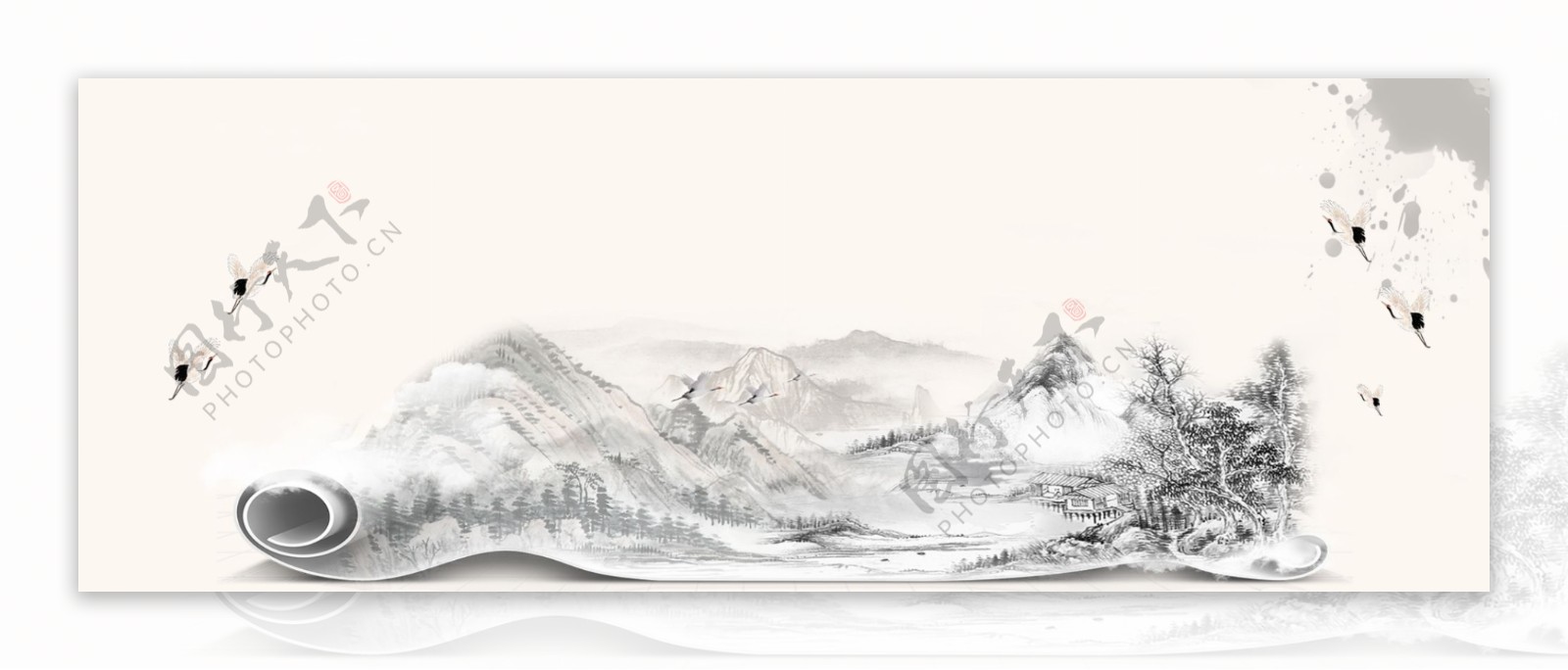 山水画卷中国文化