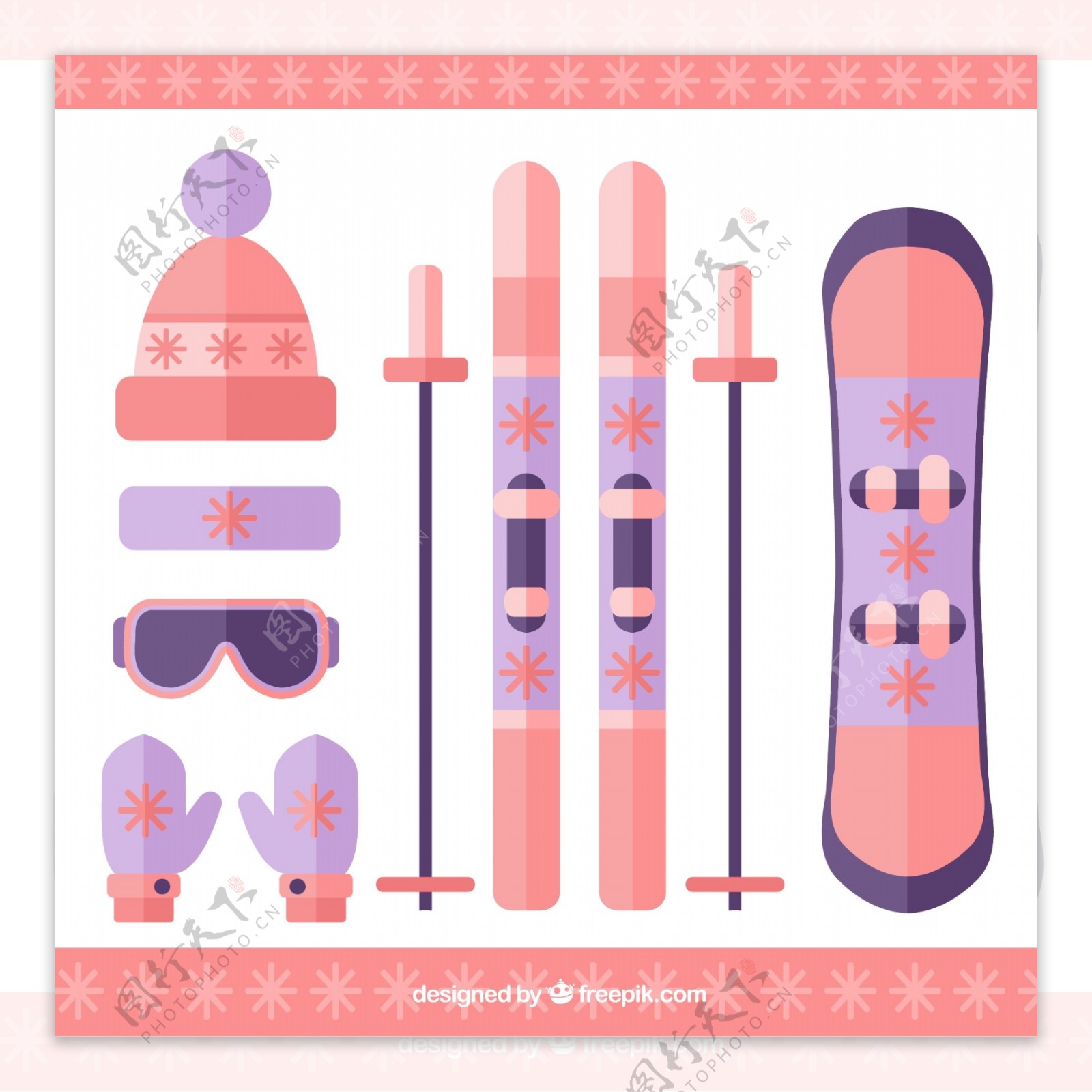 7款粉色滑雪装备