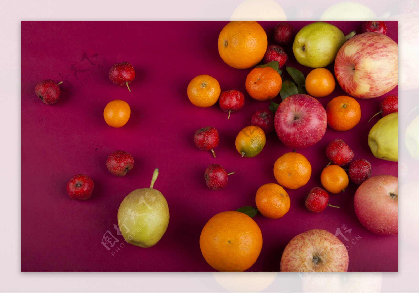 实物图摄影图各种新鲜水果1