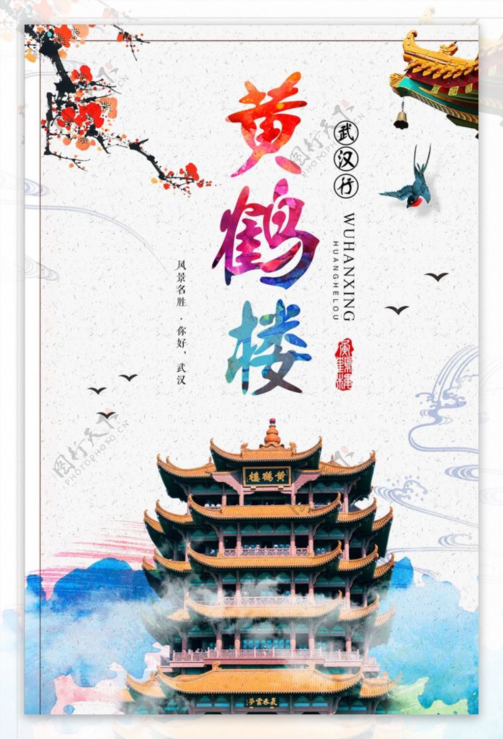 武汉行旅游海报