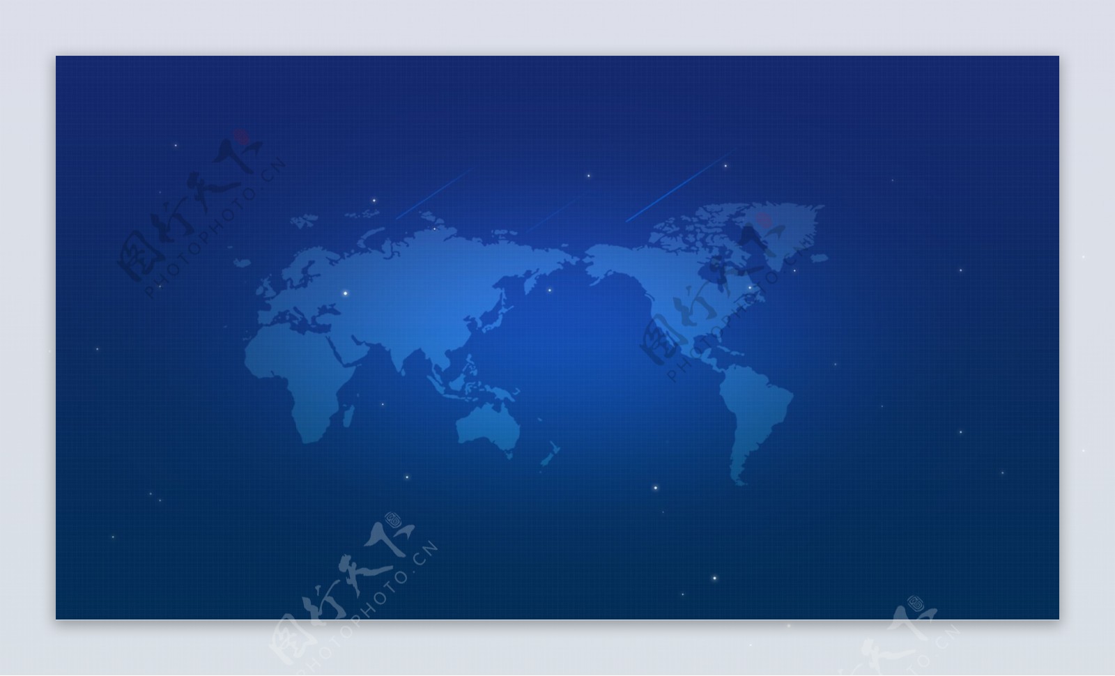 世界地图蓝色背景