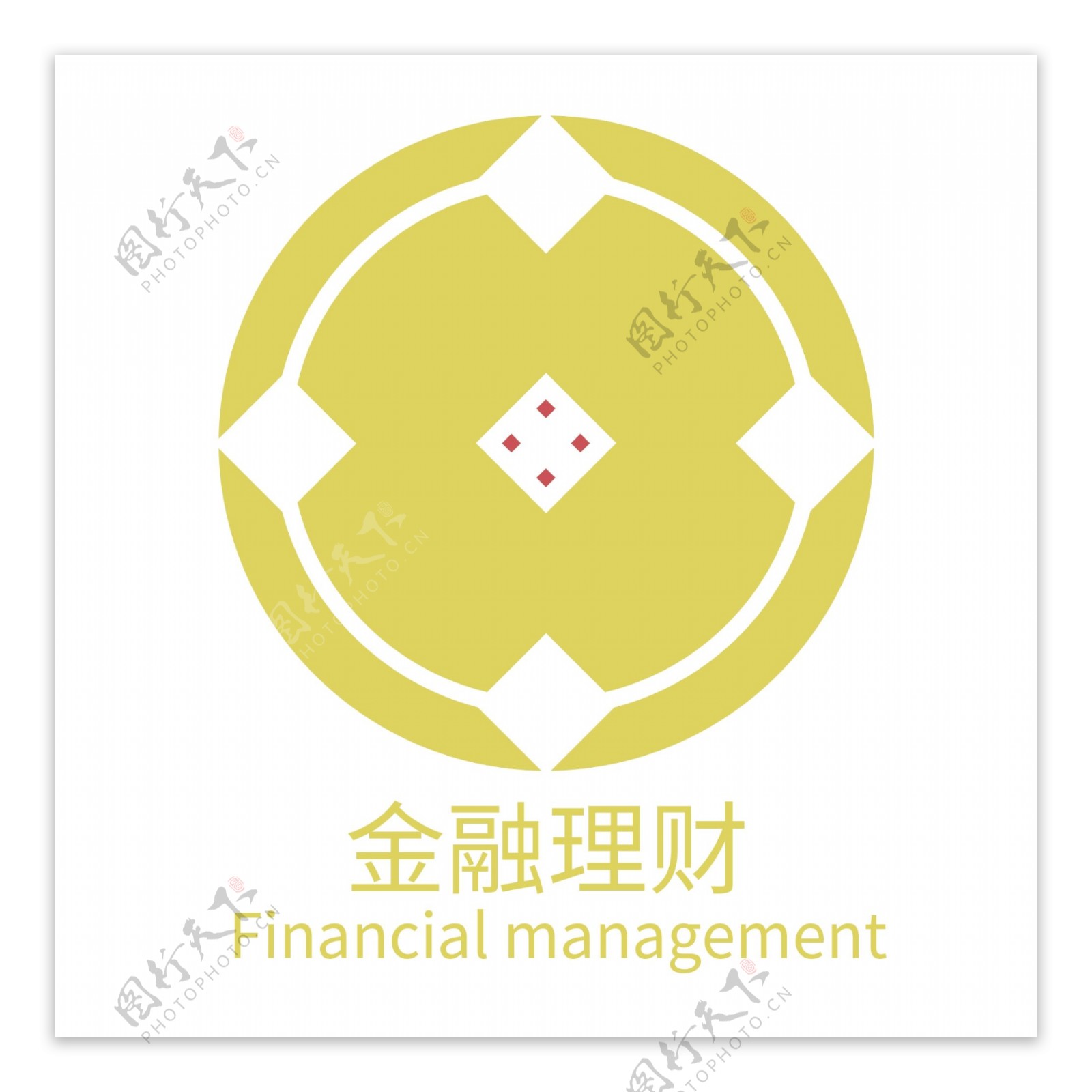 金融理财logo金色大气高端logo企业