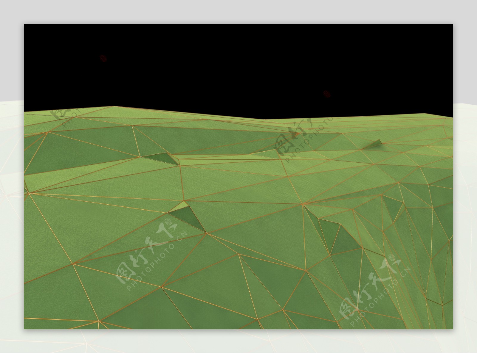3D立体环保金边几何图像纹理