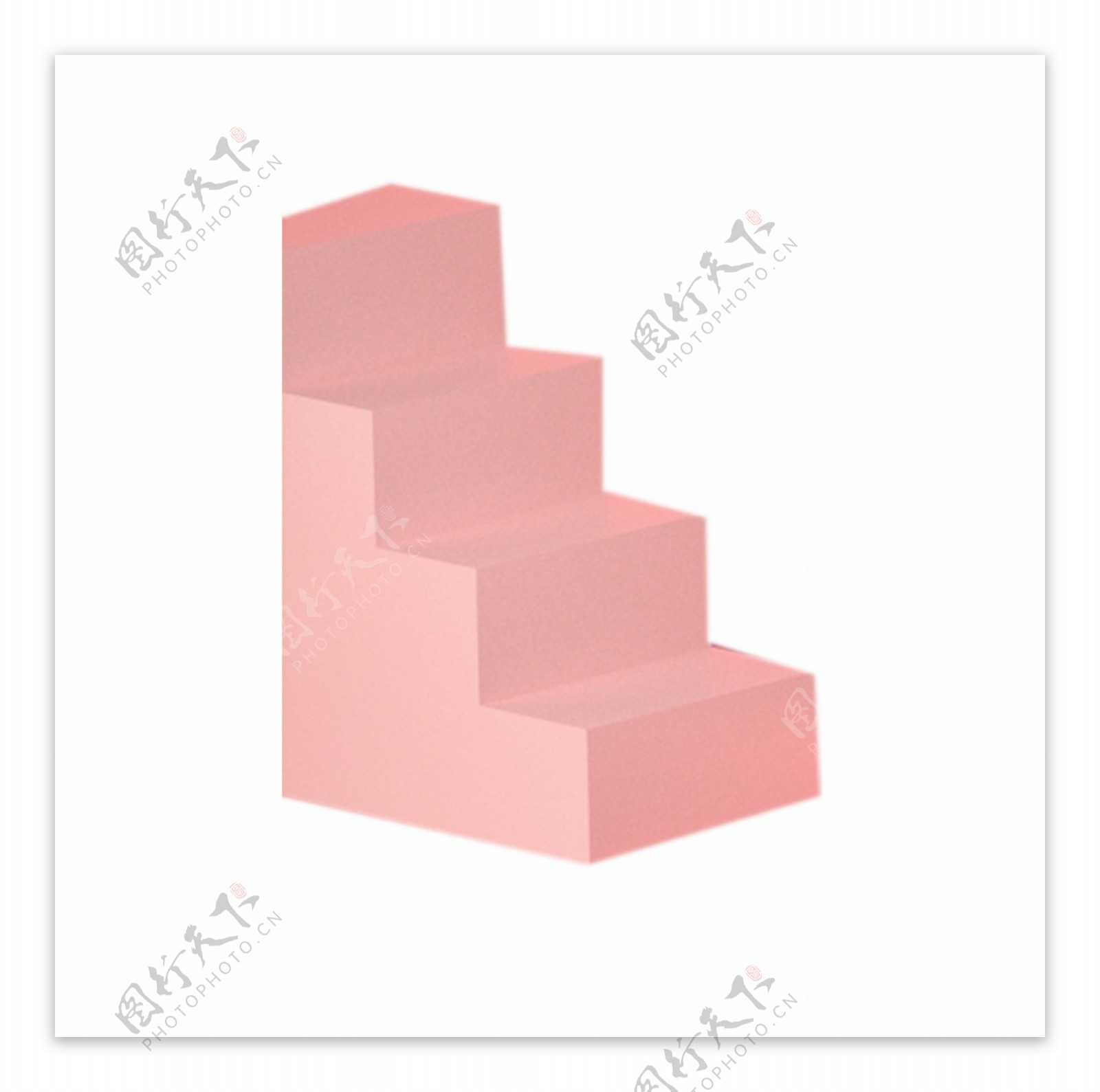 粉色的台阶