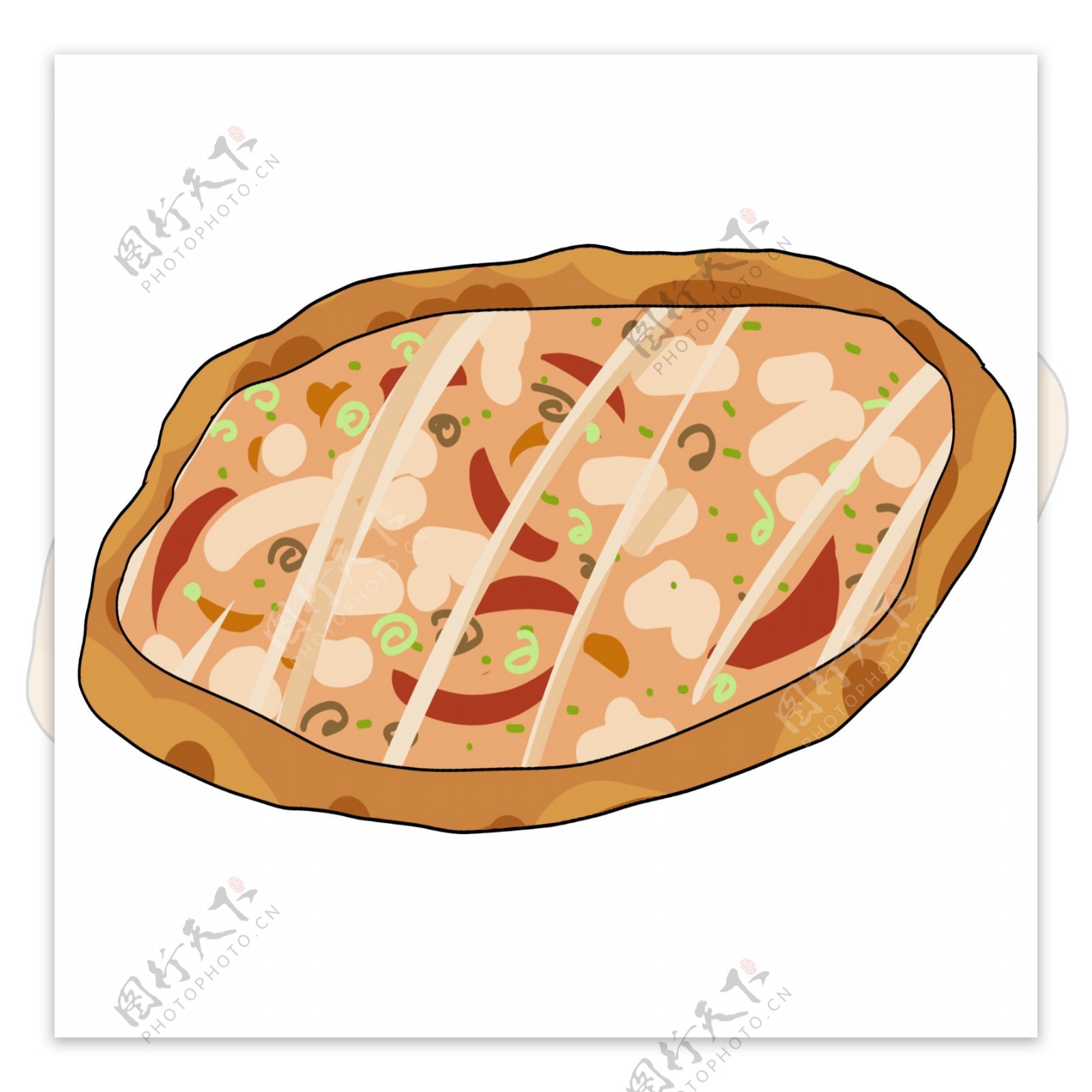 美味的披萨小吃插图