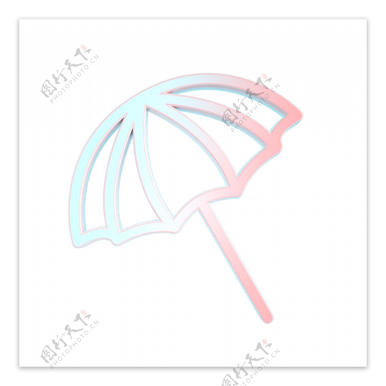 夏日遮阳伞图标