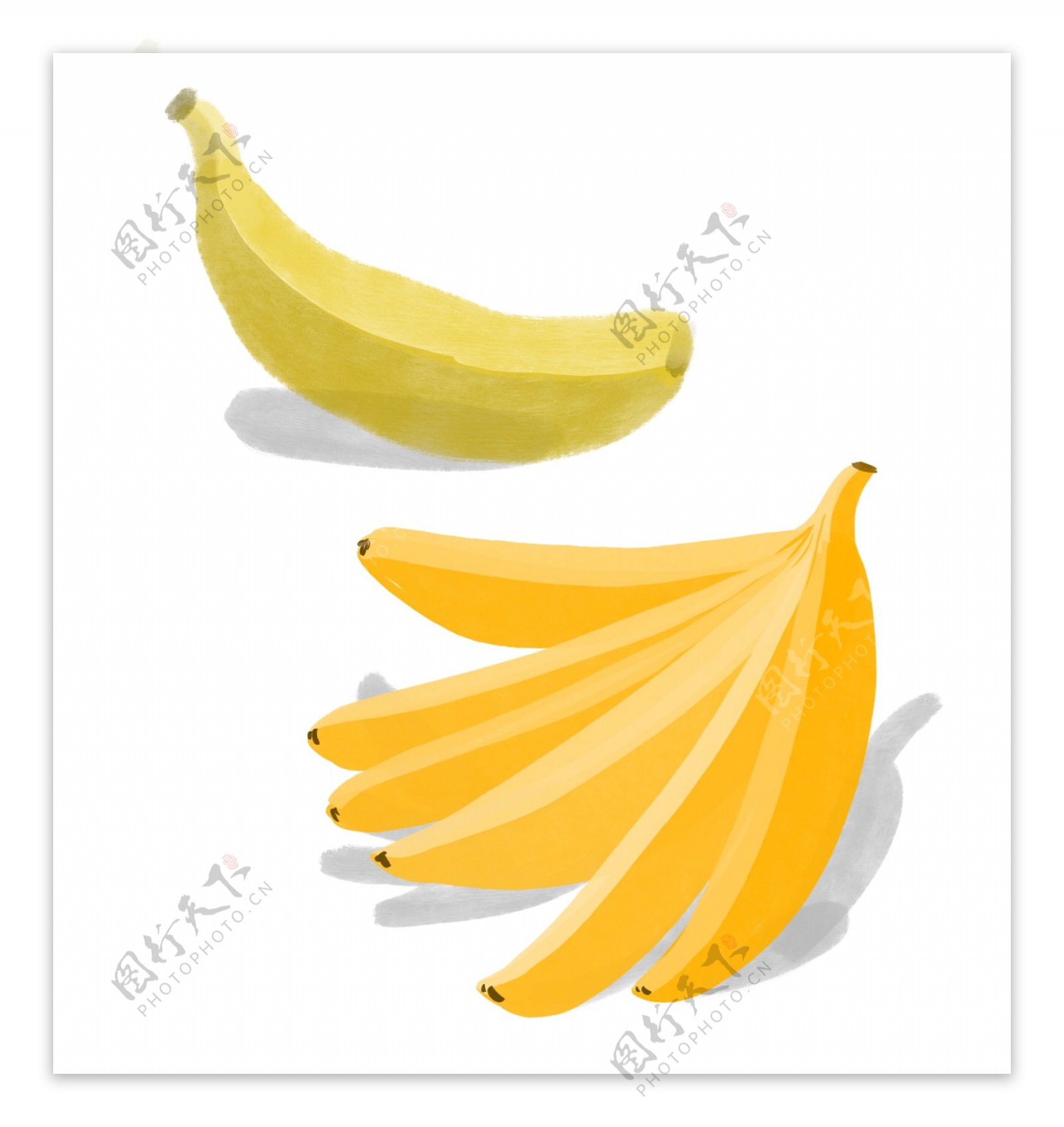 水果香蕉夏季手绘