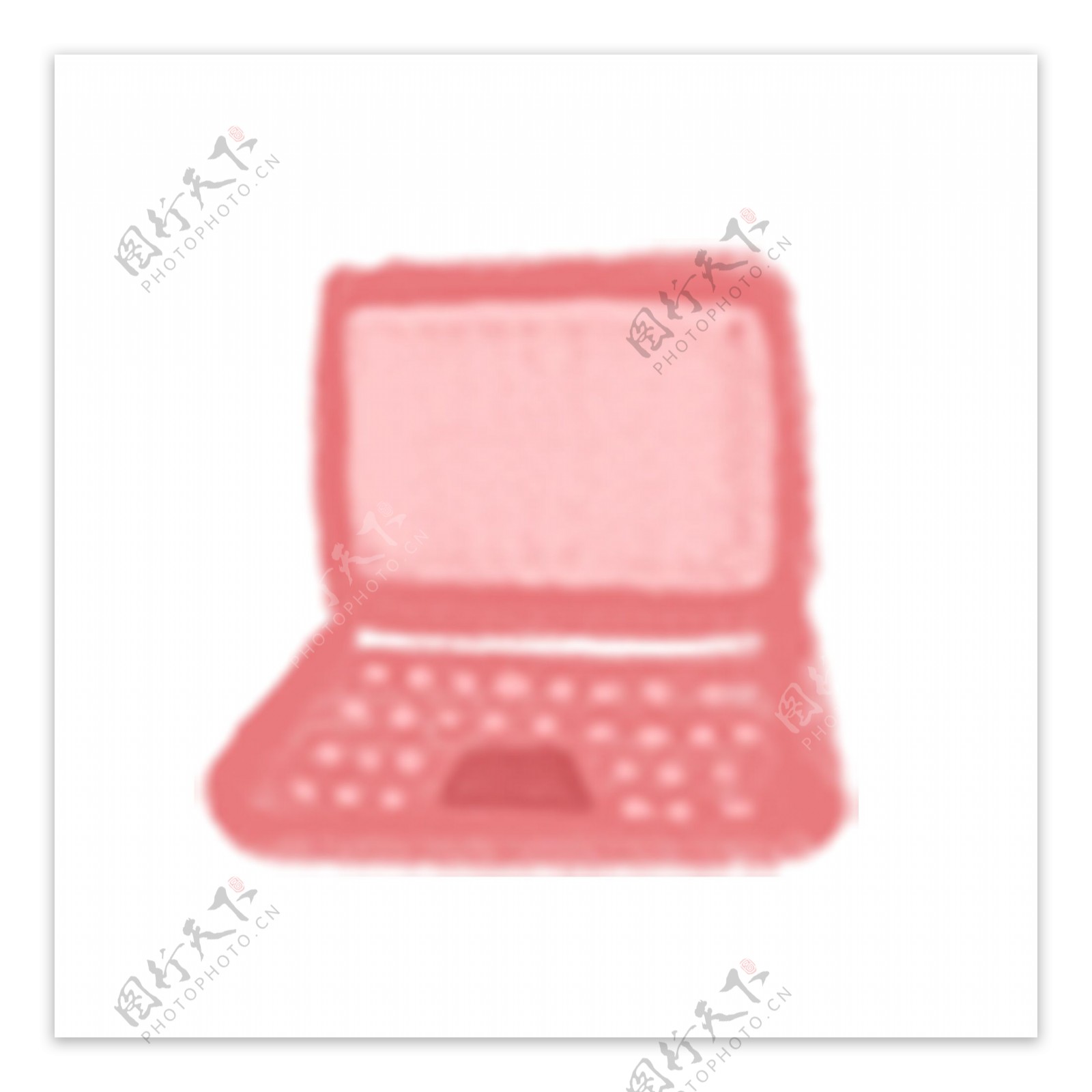 粉色笔记本电脑ui图标