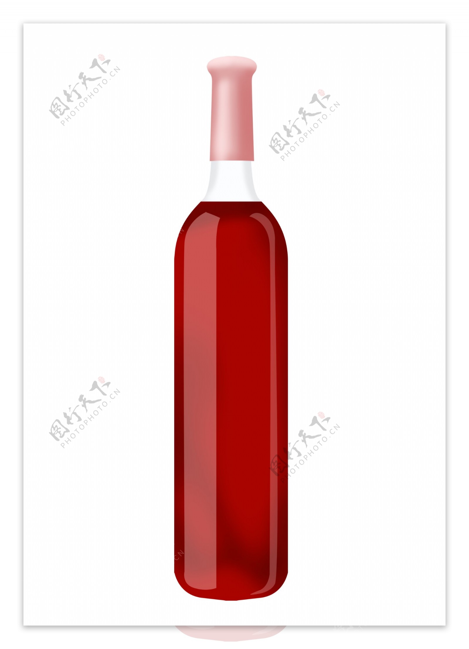 红色瓶子葡萄酒插图