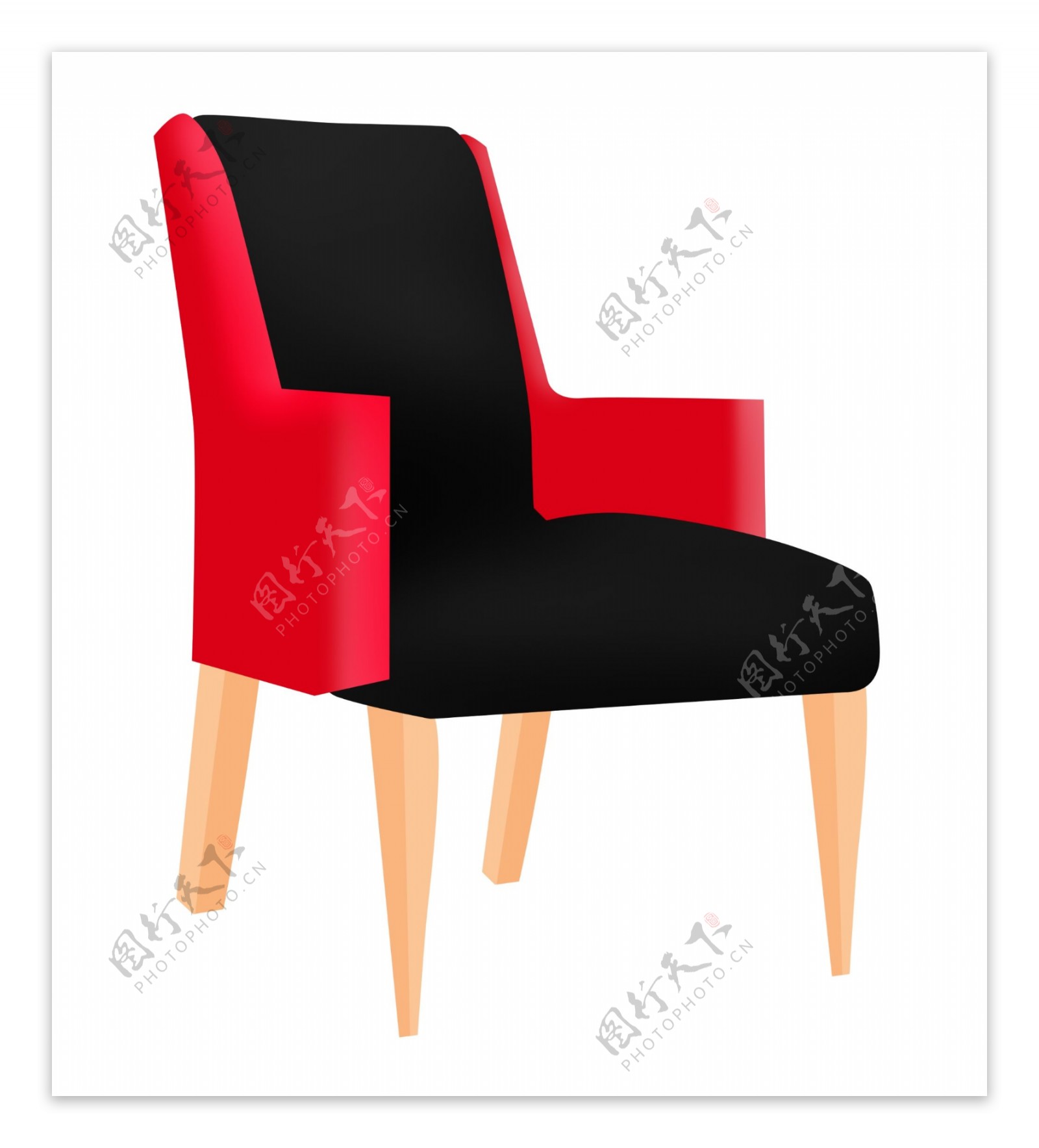 现代家具沙发椅插画