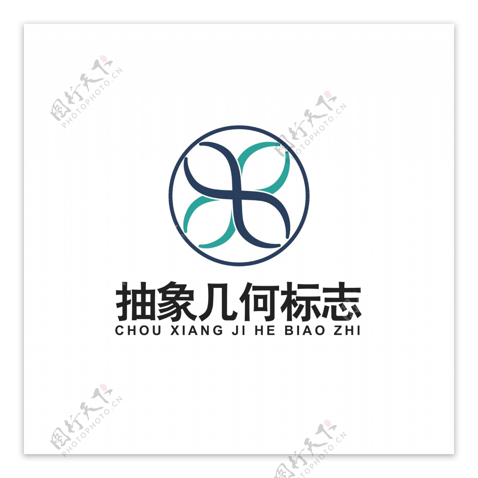 抽象几何图案logo